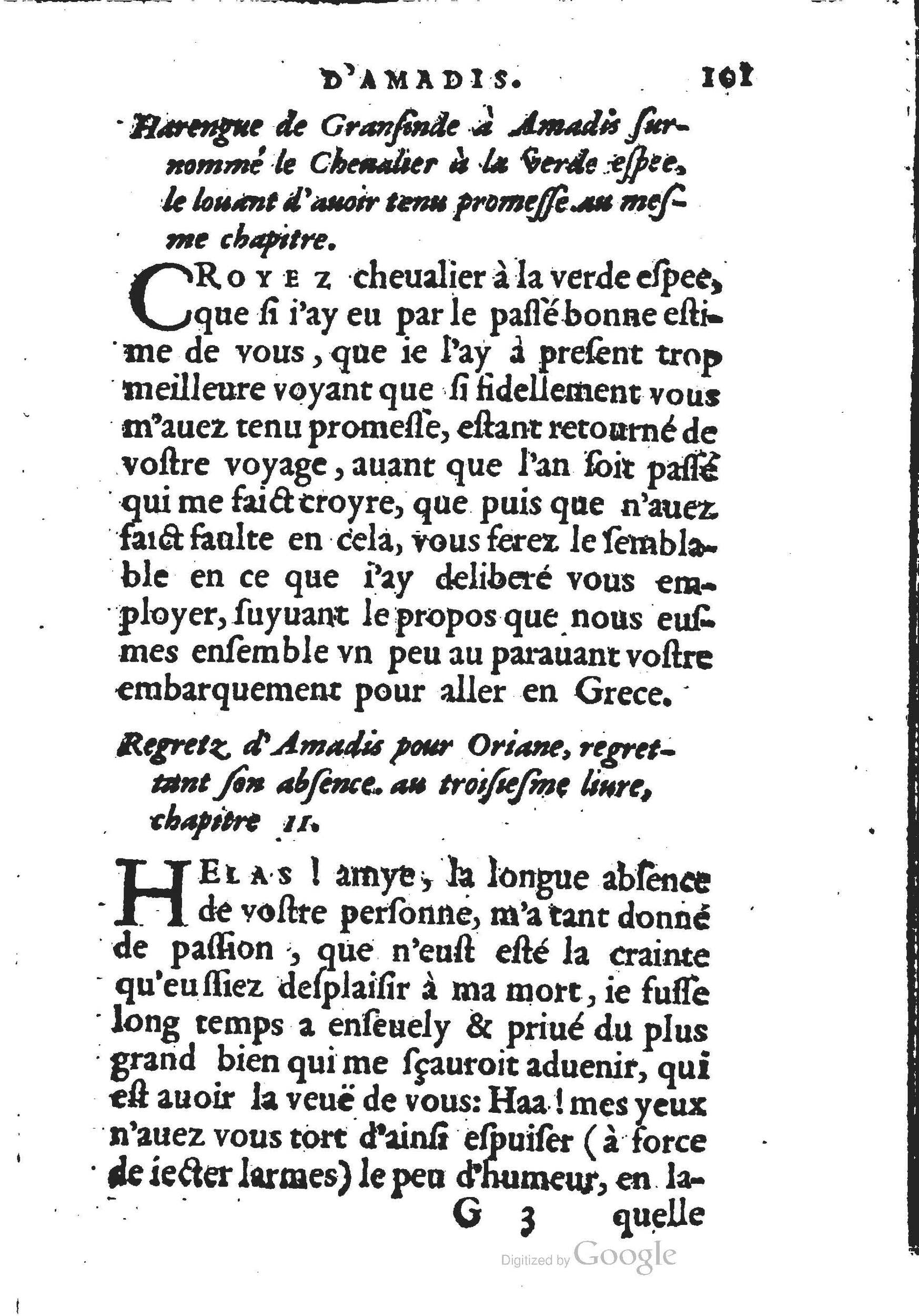 1560 - Jean d’Ogerolles et Gabriel Cotier Lyon - Trésor des Amadis - BSB Munich