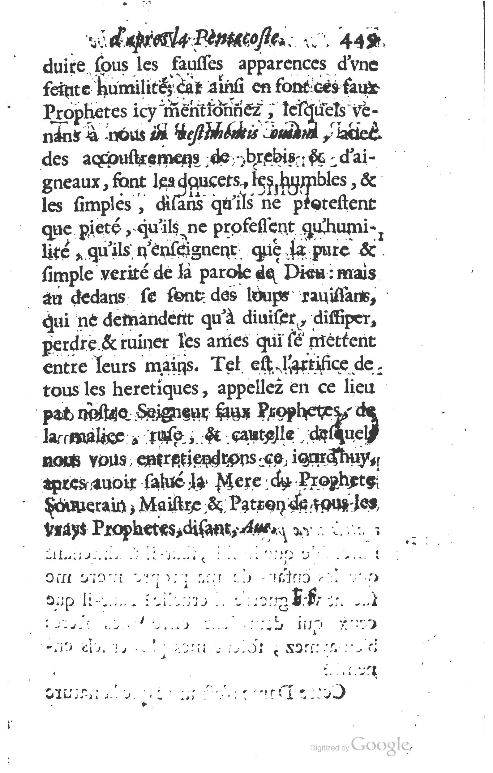 1629 - Manassés de Préaulx - Sermons ou Trésors de la piété chrétienne - BM Lyon