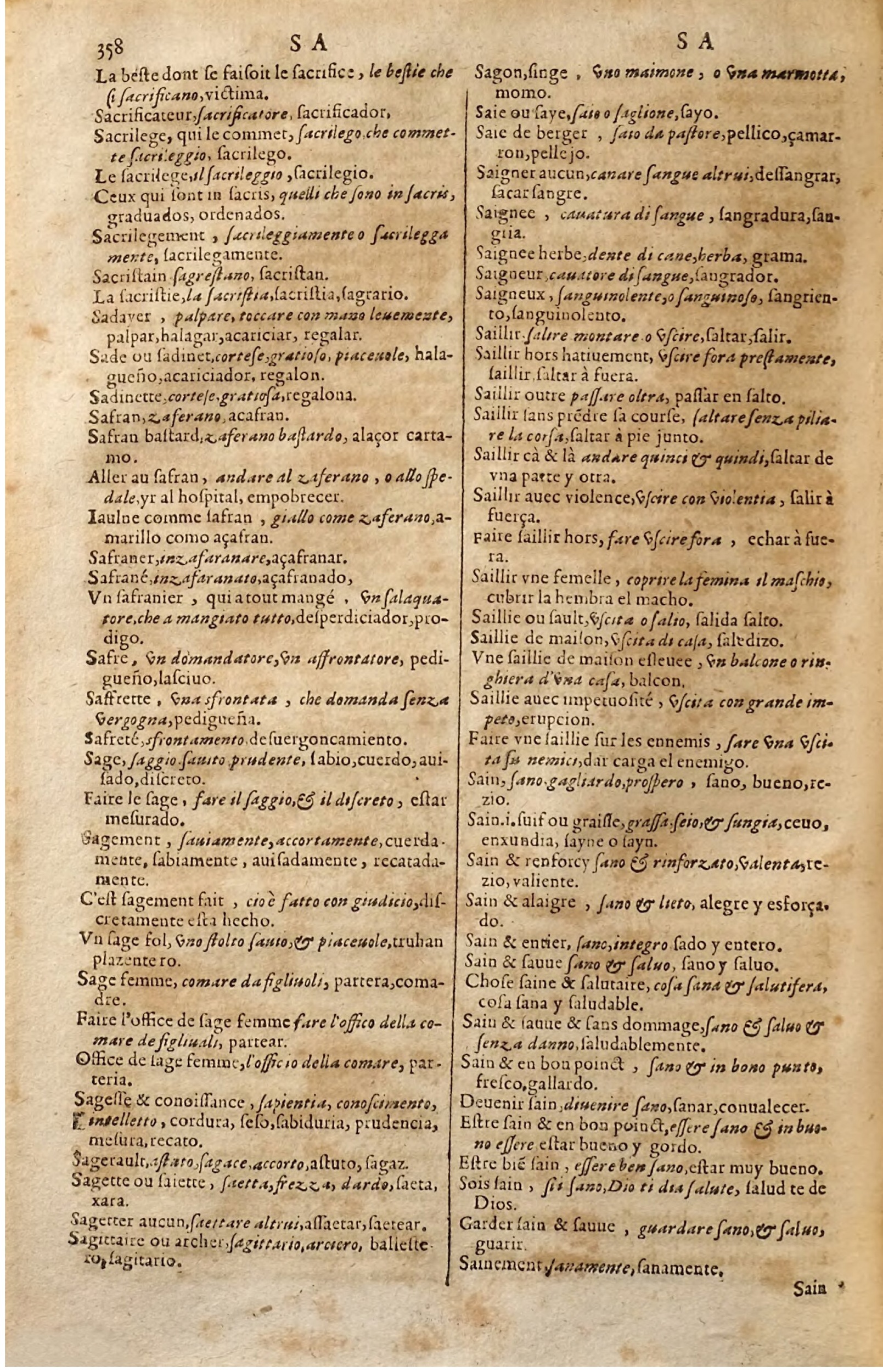 1627 - Jacques Crespin - Trésor des trois langues (Seconde partie) - Regensburg