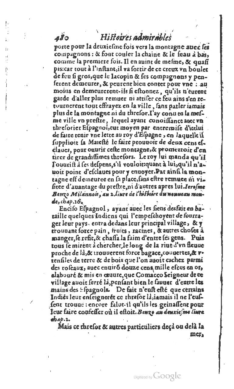 1610 - Paul Marceau - Trésor d’histoires admirables et mémorables - BSB Munich