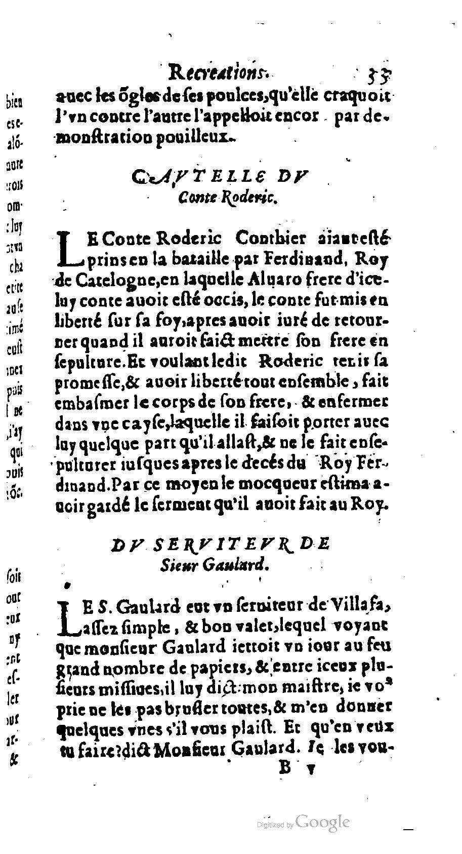 1611 - Romain de Beauvais - Trésor des récréations - BM Lyon