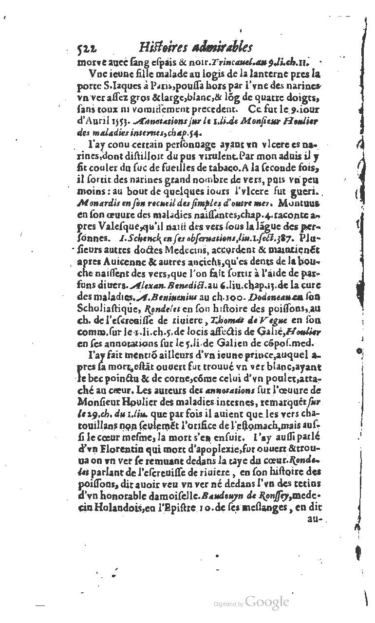 1610 - Paul Marceau - Trésor d’histoires admirables et mémorables - BSB Munich