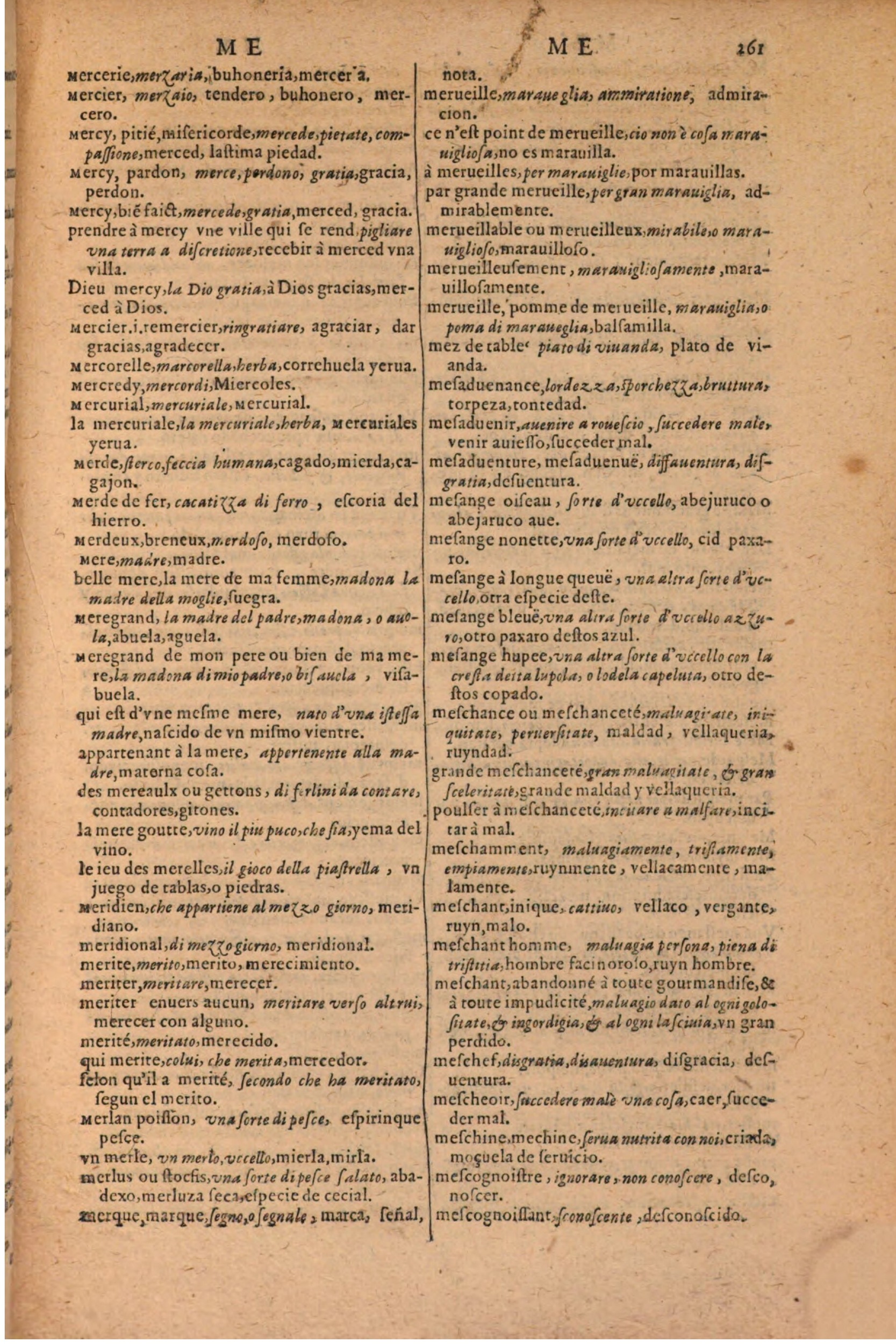 1616 - Pierre de la Rovière - Trésor des trois langues (Seconde partie) - BSB Munich