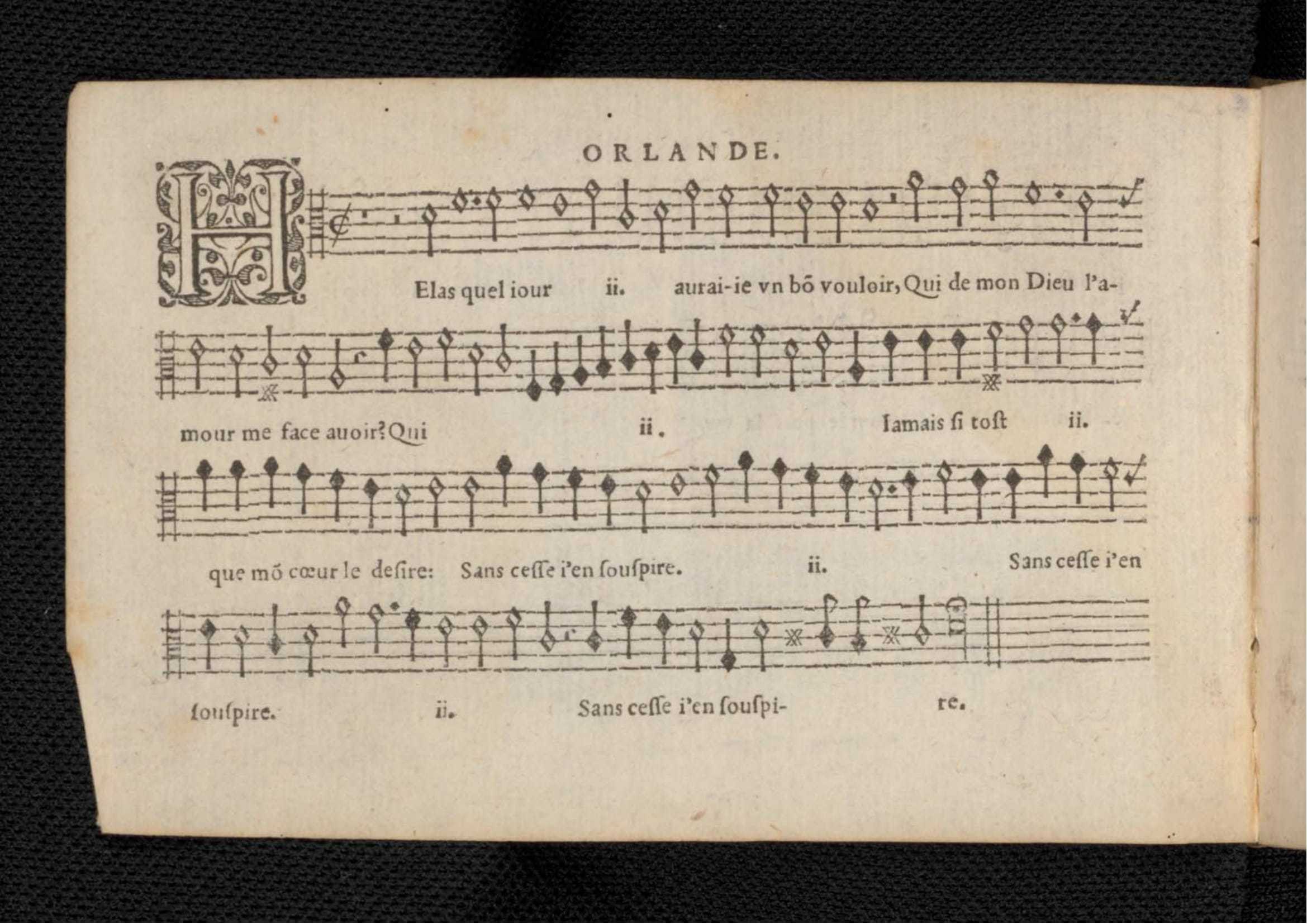 1576 - [Pierre de Saint-André] - Trésor de musique d’Orlande de Lassus Tenor - KBR Bruxelles