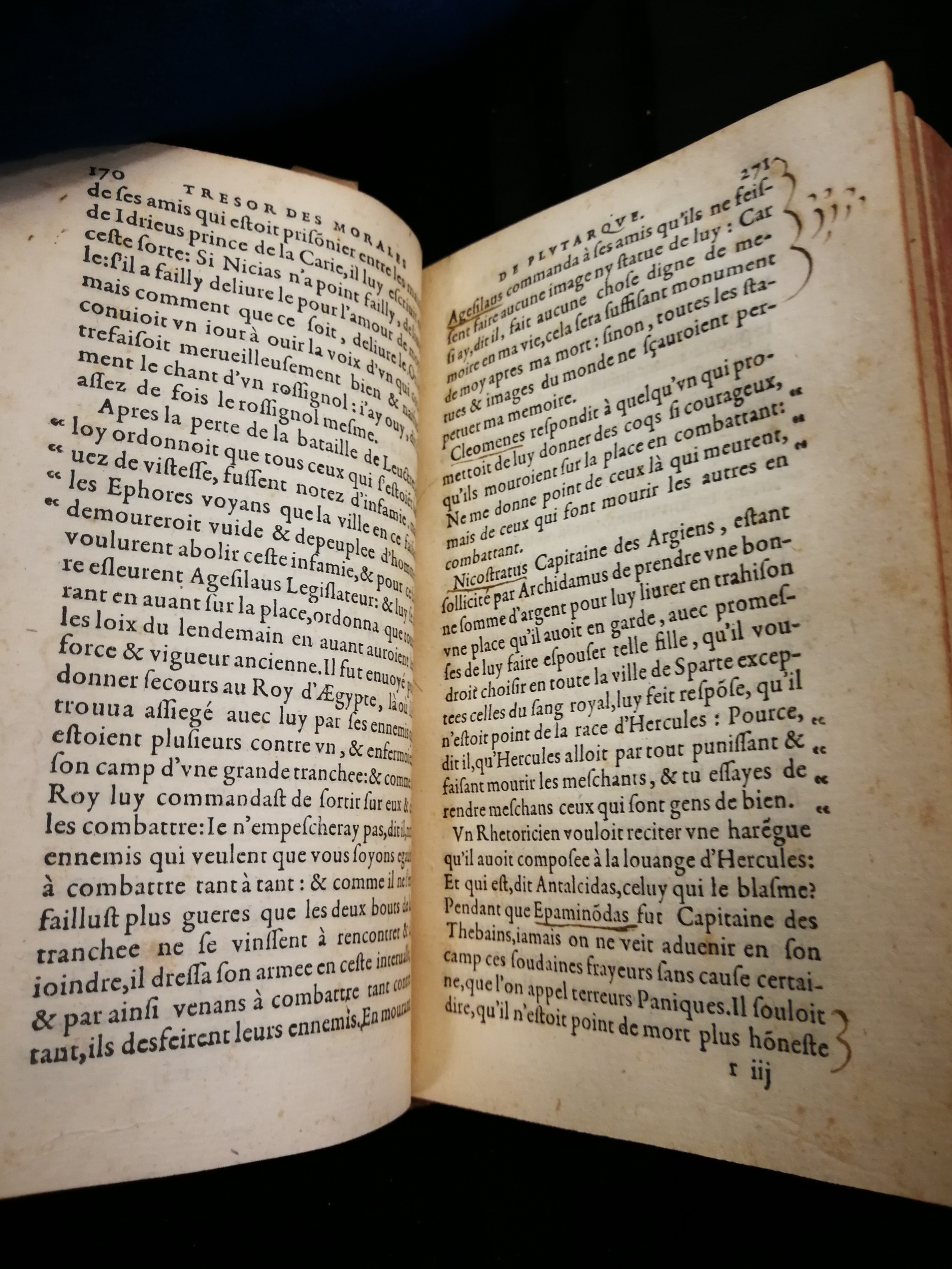 1577 - Jean Poupy - Trésor des morales de Plutarque - Les Méjanes, Aix-en-Provence 1577 - Jean Poupy - Trésor des morales de Plutarque - Les Méjanes, Aix-en-Provence