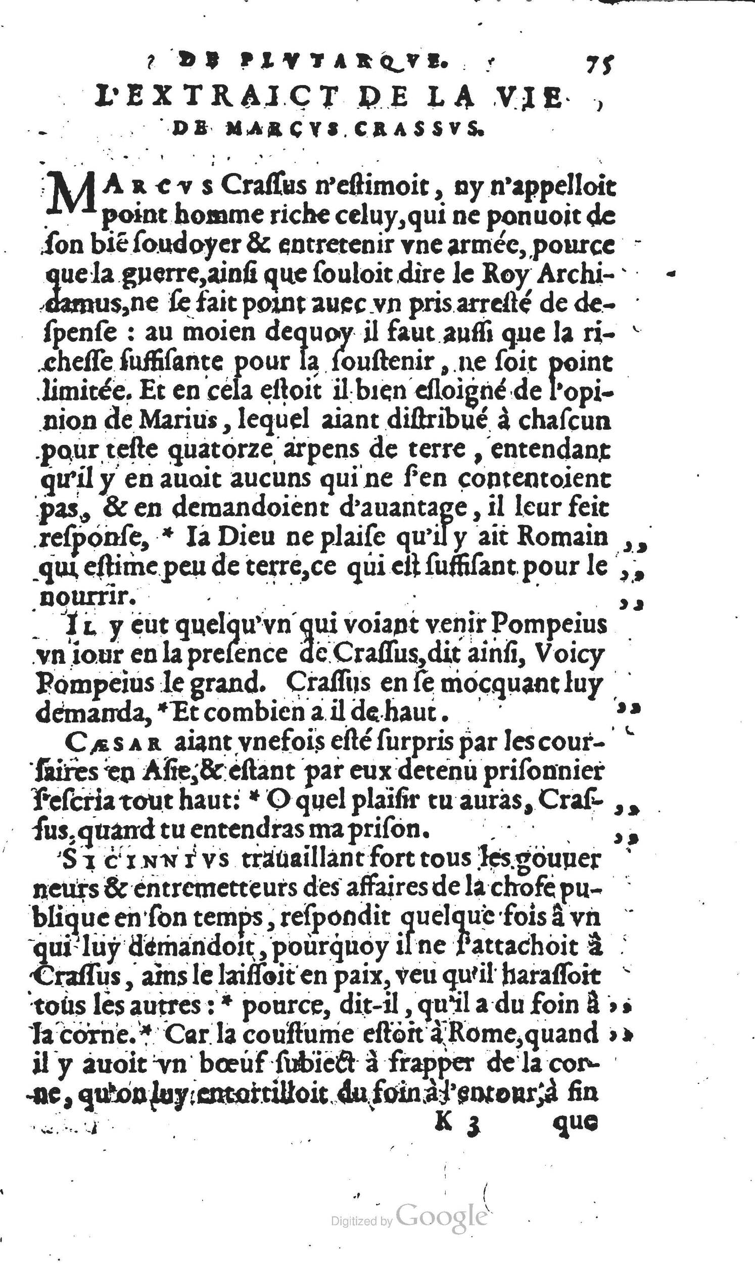 1567 - Willem Silvius - Trésor des vies de Plutarque - Anvers Musée Plantin-Moretus