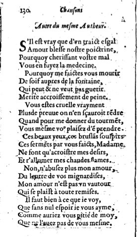 1623 - Jacques Cailloüé - Trésor ou recueil des chansons amoureuses - British Library