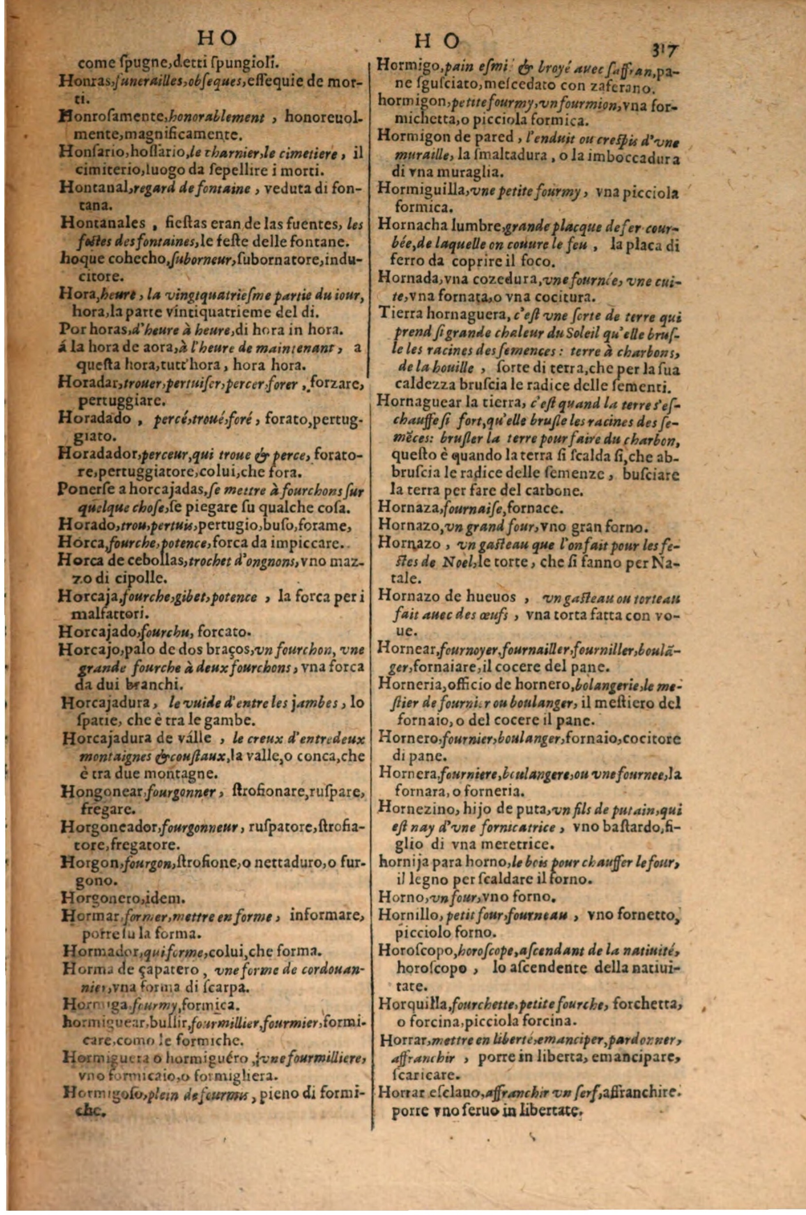 1606 - Samuel Crespin - Thresor des trois langues, francoise, italiene et espagnolle - BSB Munich