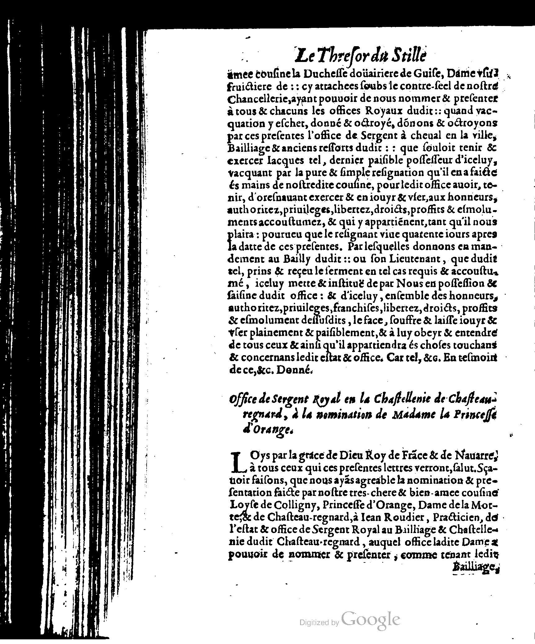 1614 - Jean Richer - Trésor du nouveau style et protocole de la chancellerie de France - BSB Munich 1614 - Jean Richer - Trésor du nouveau style et protocole de la chancellerie de France - BSB Munich