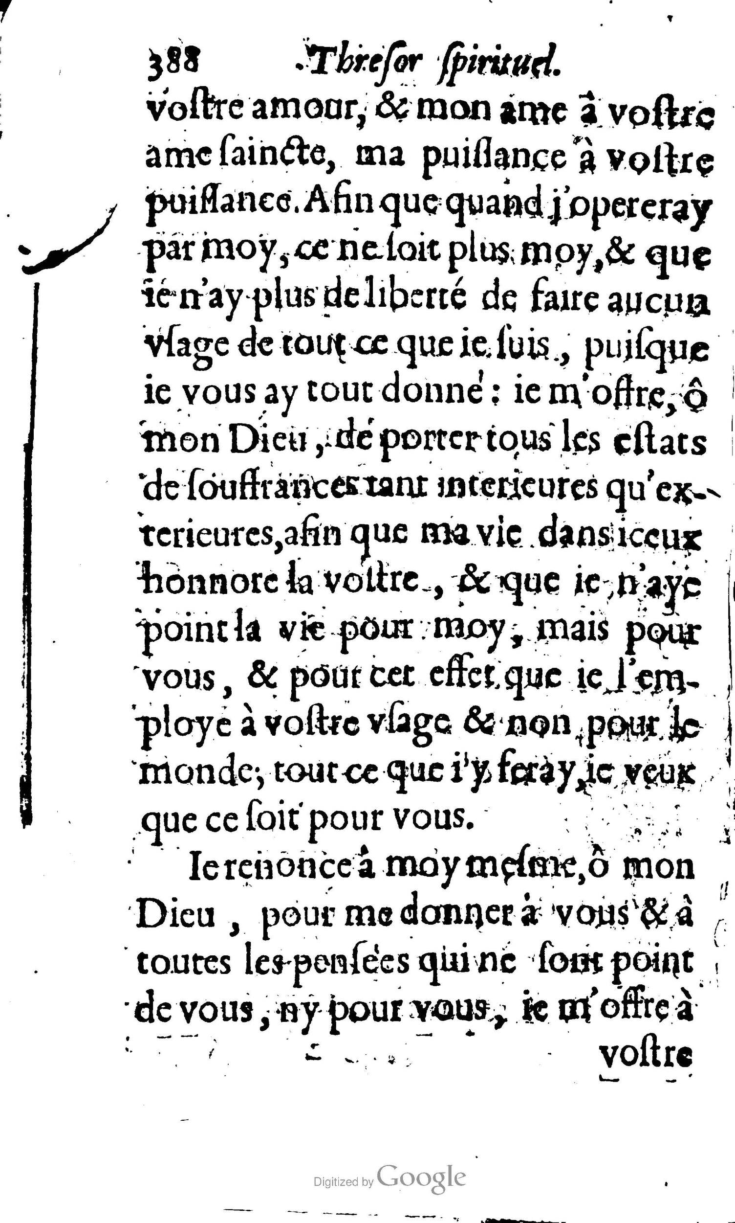 1633 - François Waudré - Trésor spirituel contenant les excellences du christianisme - BM Lyon