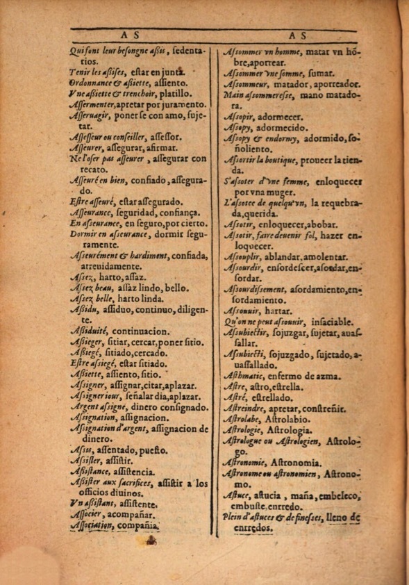 1607 - Marc Orry - Trésor des deux langues espagnole et française (Première et Seconde parties) - ÖNB Wien 1607 - Marc Orry - Trésor des deux langues espagnole et française (Première et Seconde parties) - ÖNB Wien