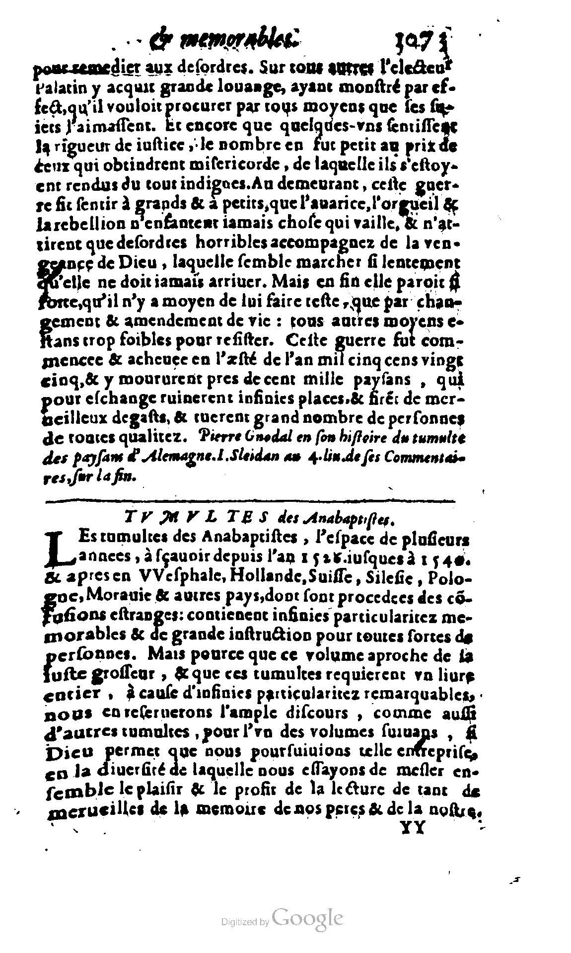1620 - Samuel Crespin - Trésor d’histoires admirables et mémorables - BCU Lausanne