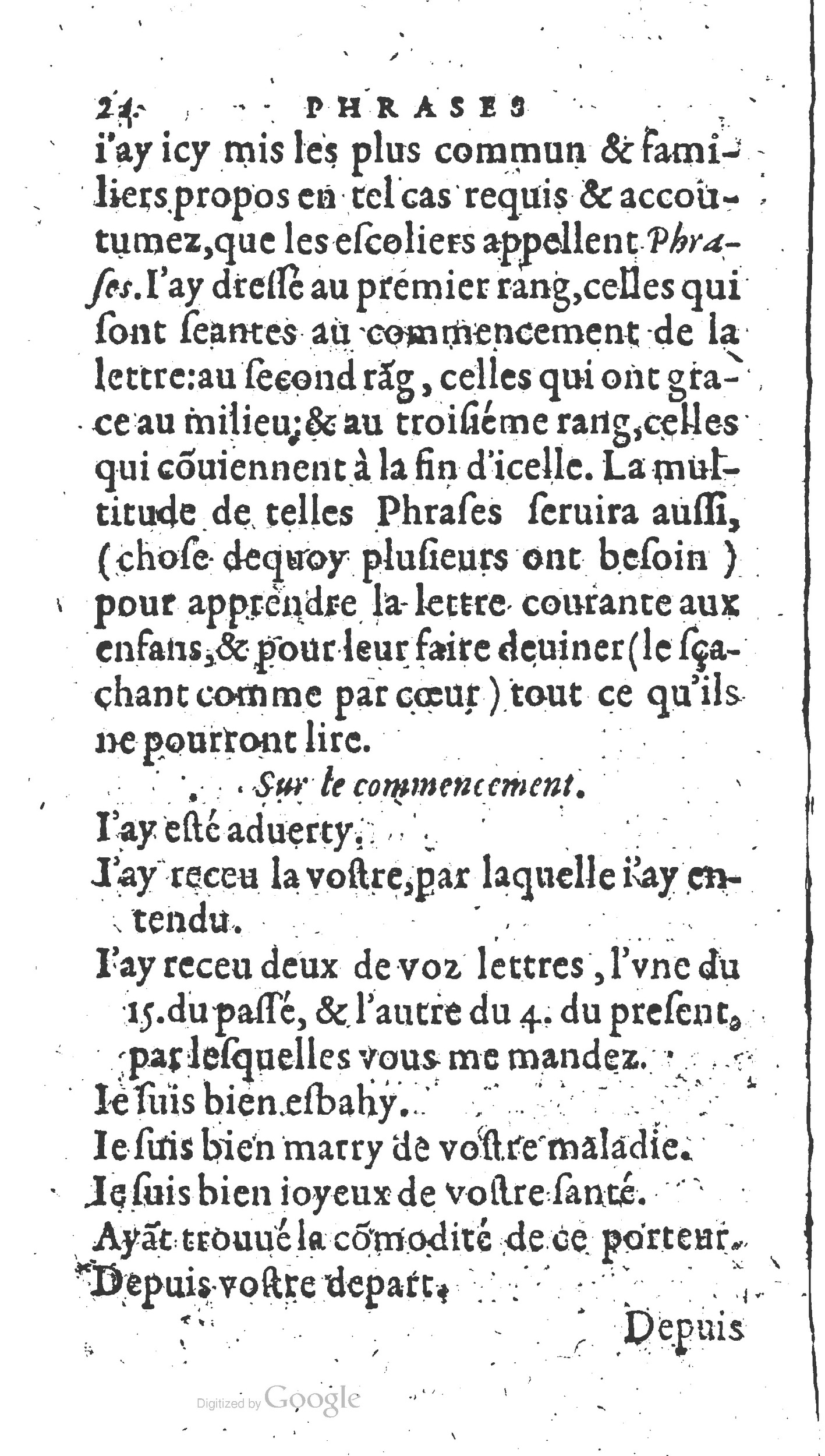 1604 - Fleury Bourriquant - Nouveau Trésor des secrétaires - British Library