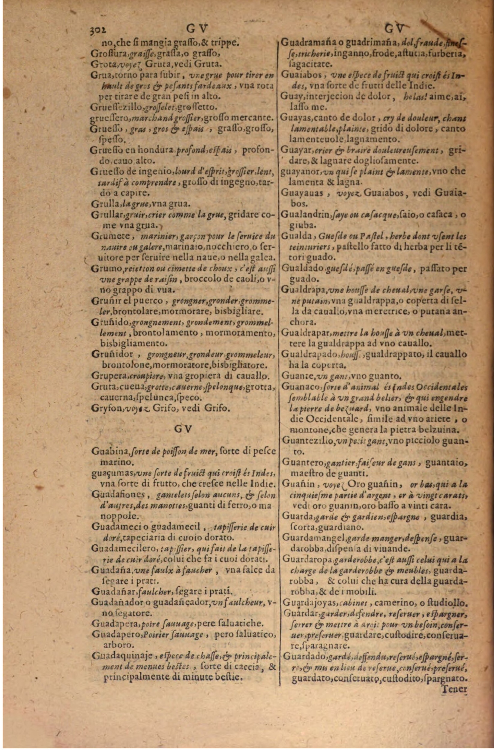 1606 - Samuel Crespin - Thresor des trois langues, francoise, italiene et espagnolle - BSB Munich