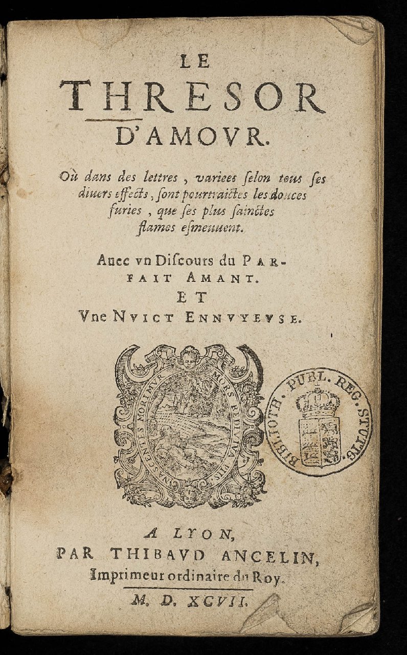 1597 - Thibaud Ancelin - Trésor d’amour - Stuttgart