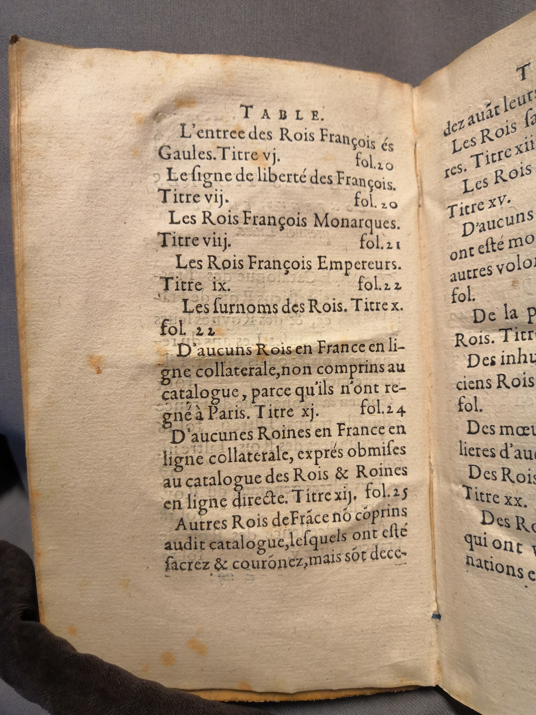 1614 - Jean Corrozet - Trésor des histoires de France - Amsterdam