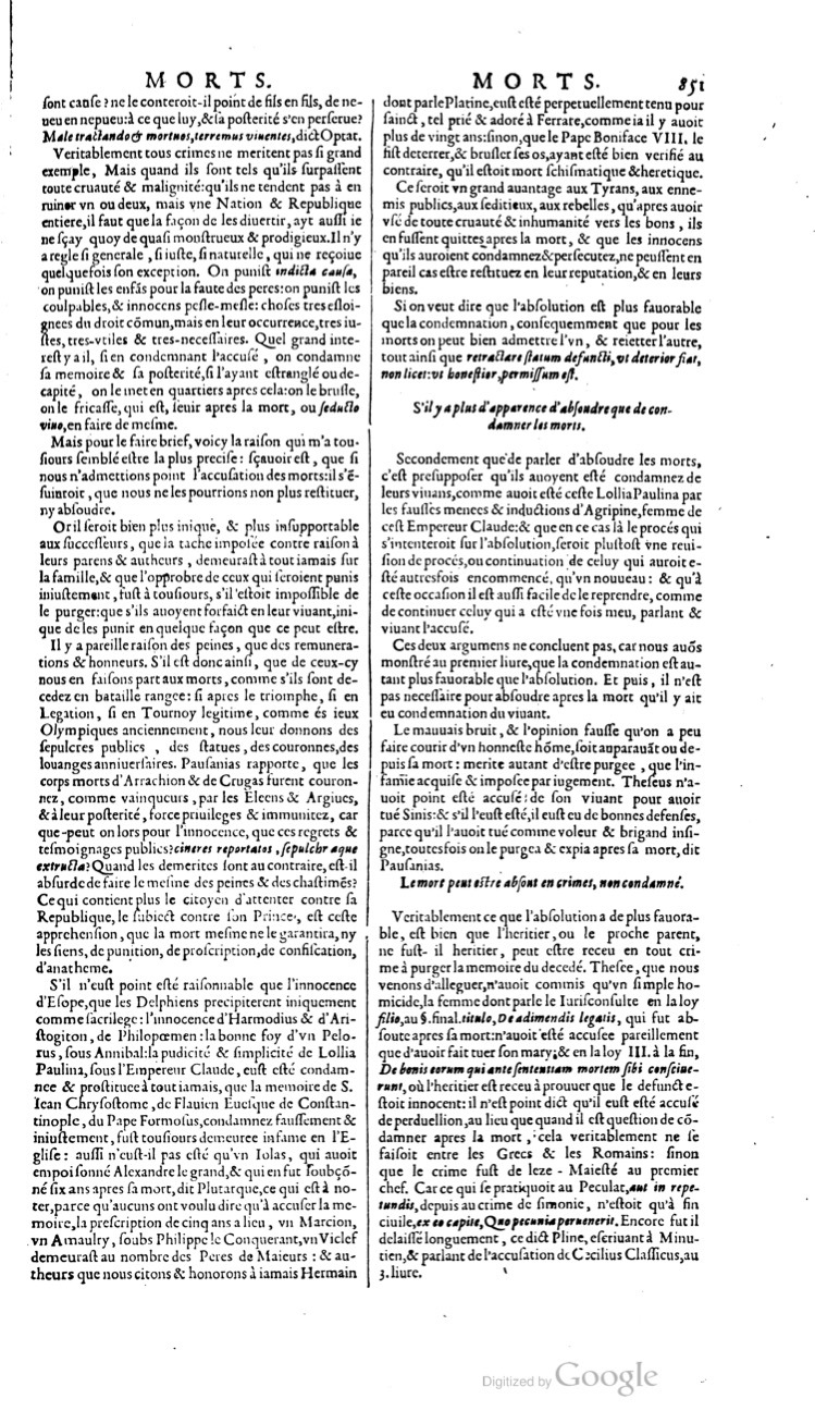 1629 - Veuve Nicolas Buon - Trésor du droit français (21754 T. 2) - BM Lyon