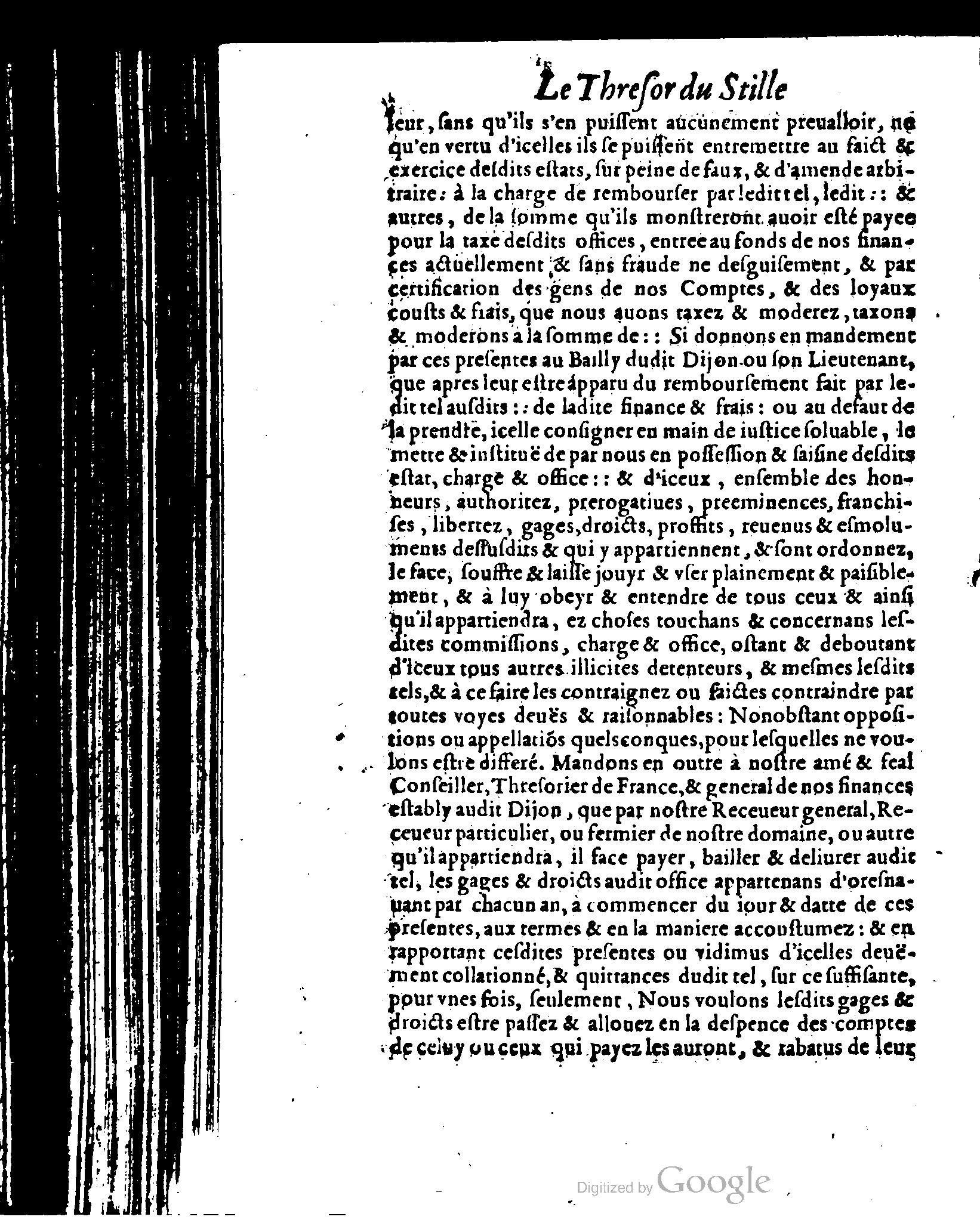 1614 - Jean Richer - Trésor du nouveau style et protocole de la chancellerie de France - BSB Munich