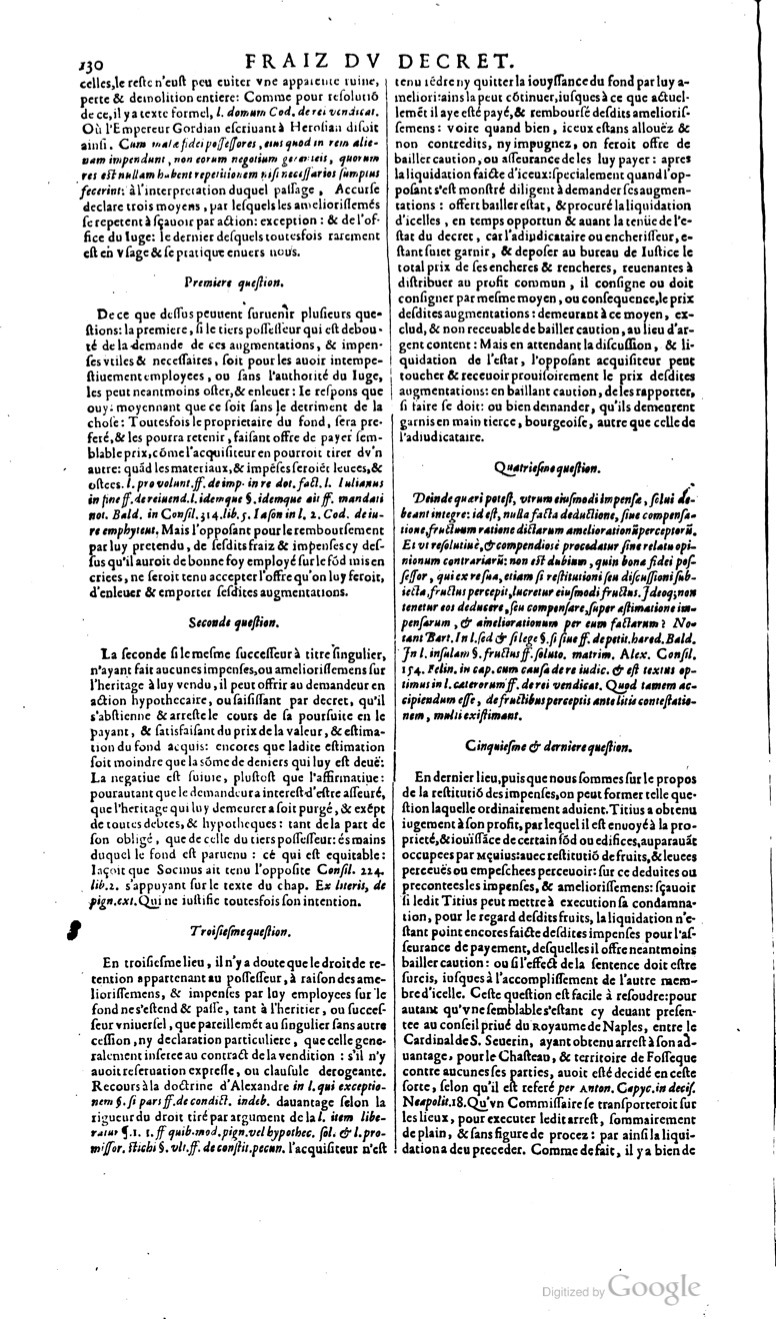 1629 - Veuve Nicolas Buon - Trésor du droit français (29620 T. 2) - BM Lyon
