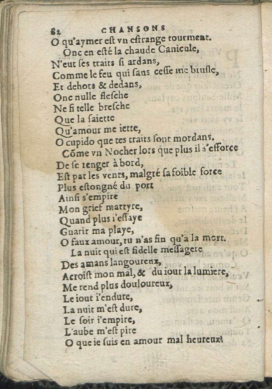1575 - Pierre Brenouzet - Trésor de tous les recueils de chansons, tant amoureuses, rustiques, que musicales - Det KLG Copenhague