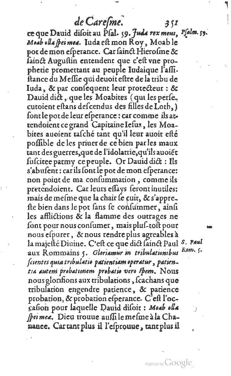 1607 - Nicolas Du Fossé - Trésor quadragésimal - T 01 - BM Lyon