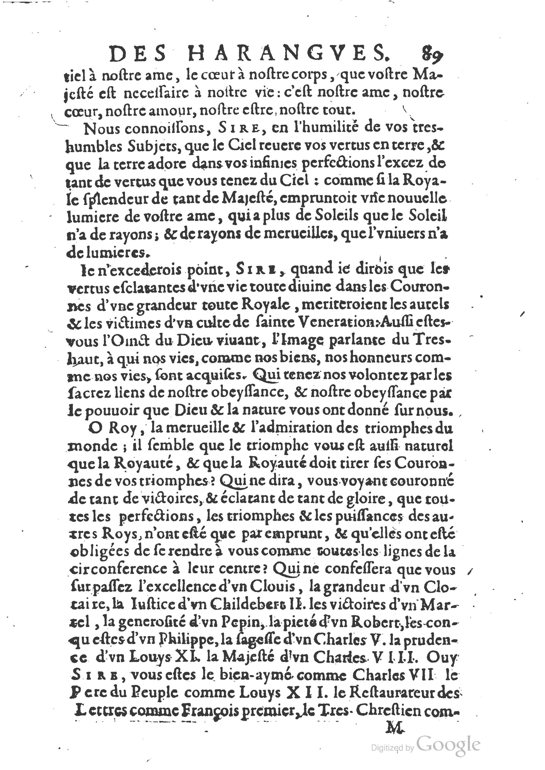 1654 - Michel Bobin - Trésor des harangues, remontrances et oraisons funèbres - BM Lyon