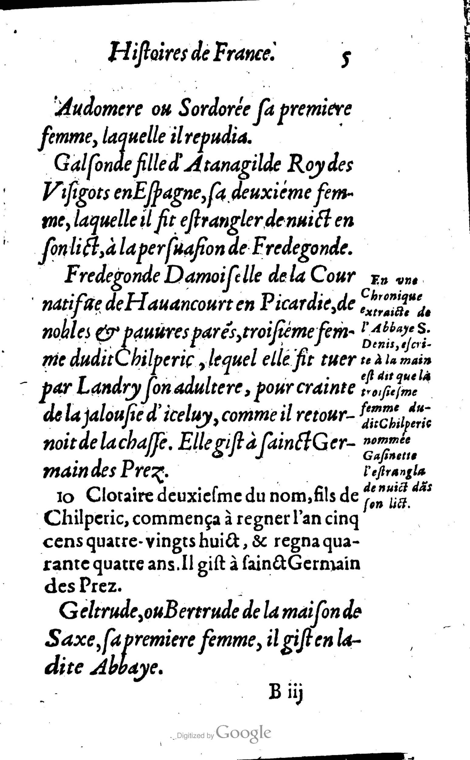 1638 - Jean Corrozet - Trésor des histoires de France - BM Lyon