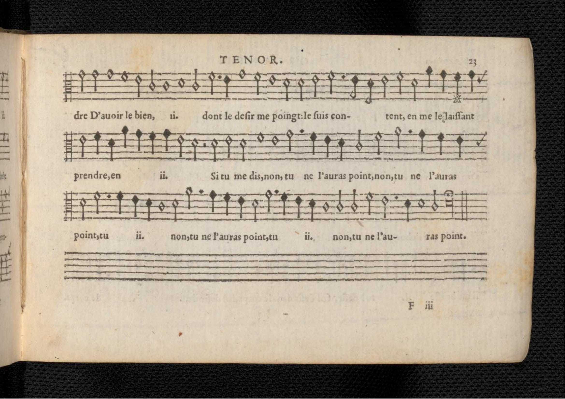 1576 - [Pierre de Saint-André] - Trésor de musique d’Orlande de Lassus Tenor - KBR Bruxelles