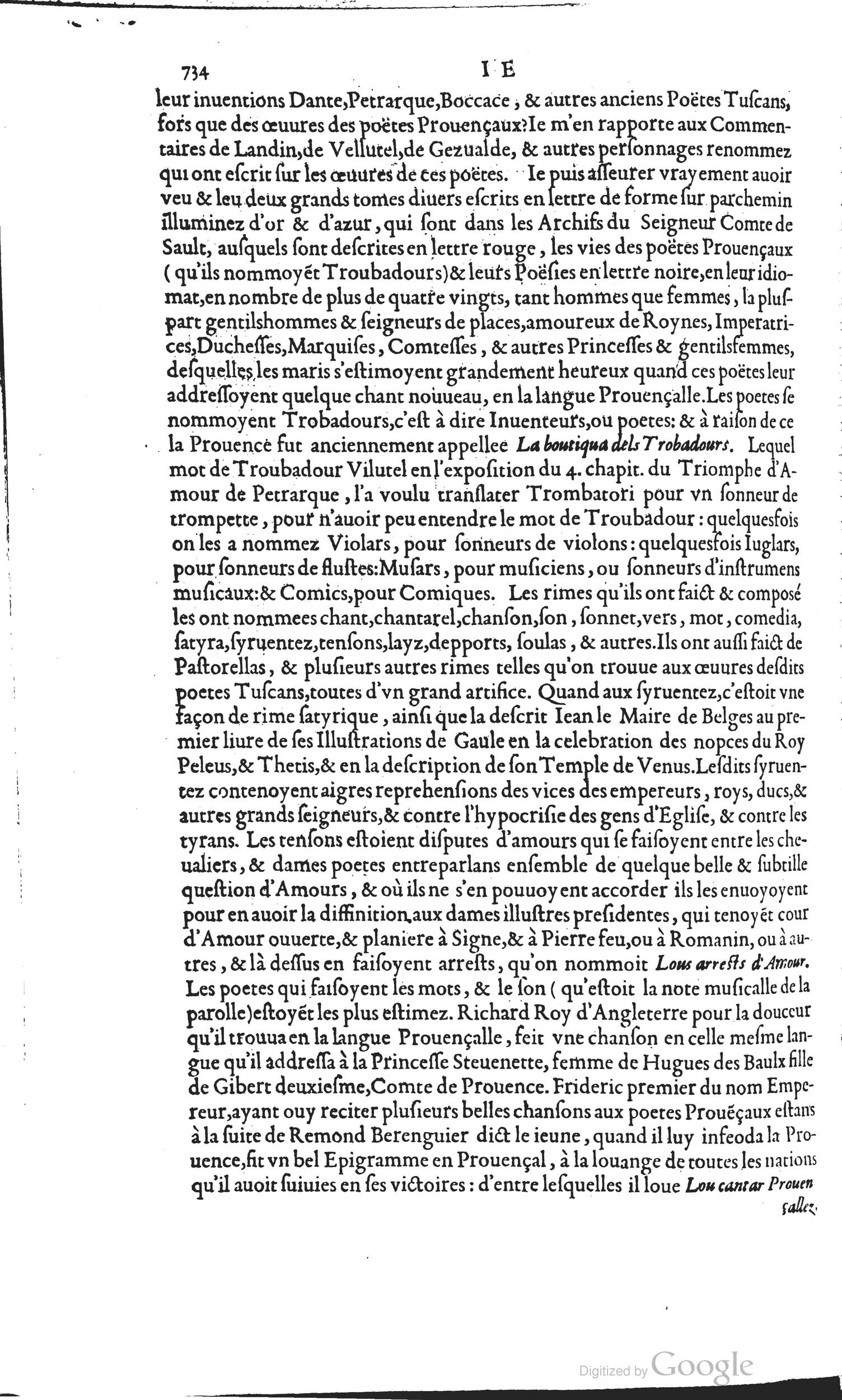 1585 - Barthélemy Honorat - Bibliothèques françaises - BSB Munich