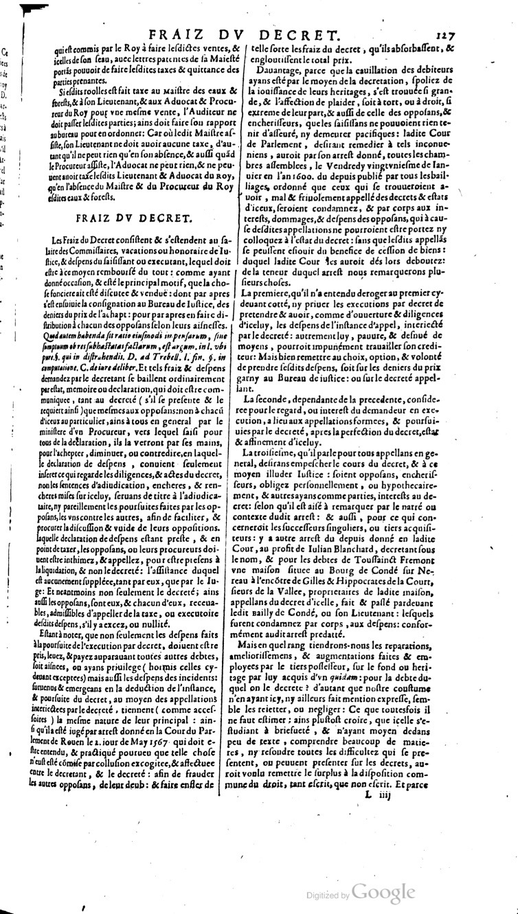 1629 - Veuve Nicolas Buon - Trésor du droit français (29620 T. 2) - BM Lyon