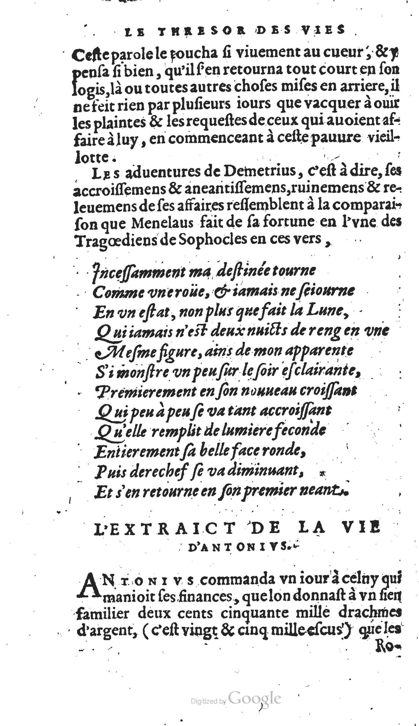 1567 - Willem Silvius - Trésor des vies de Plutarque - Anvers Musée Plantin-Moretus