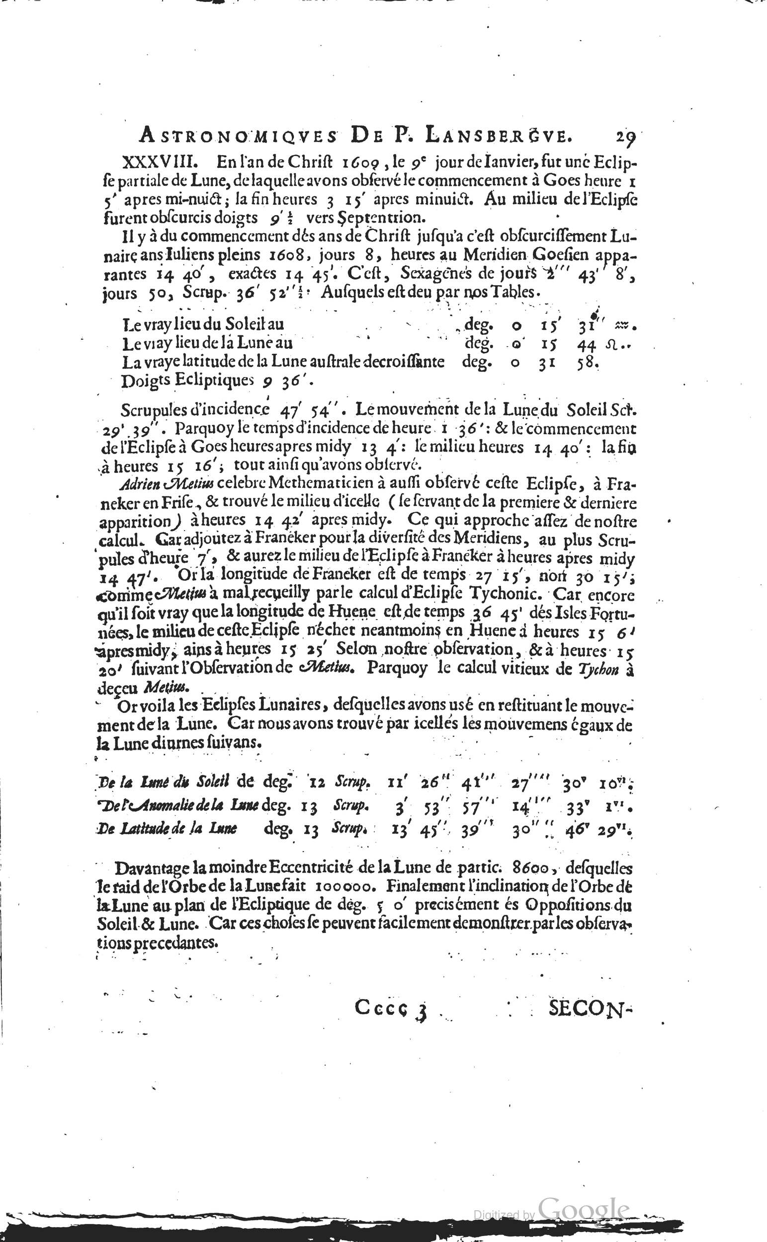 1634 - Zacharie Roman - Les Tables perpétuelles - Universiteit Leiden