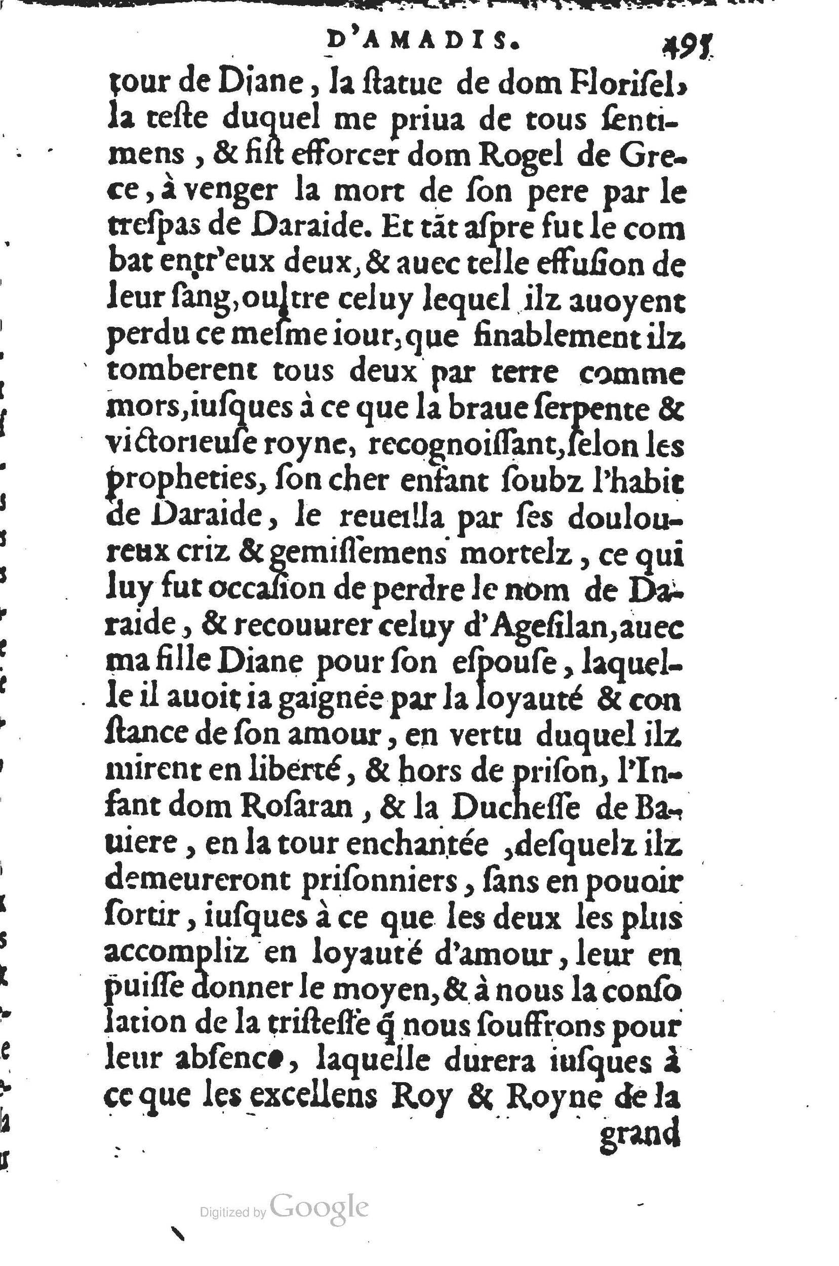 1560 - Jean d’Ogerolles et Gabriel Cotier Lyon - Trésor des Amadis - BSB Munich