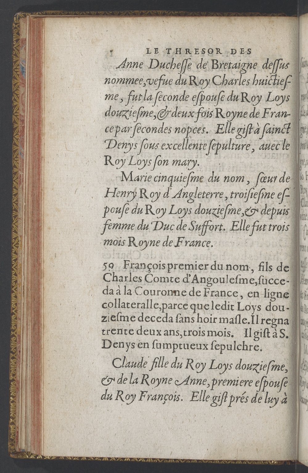 1603 - Galiot Corrozet - Trésor des histoires de France - BnF Tolbiac