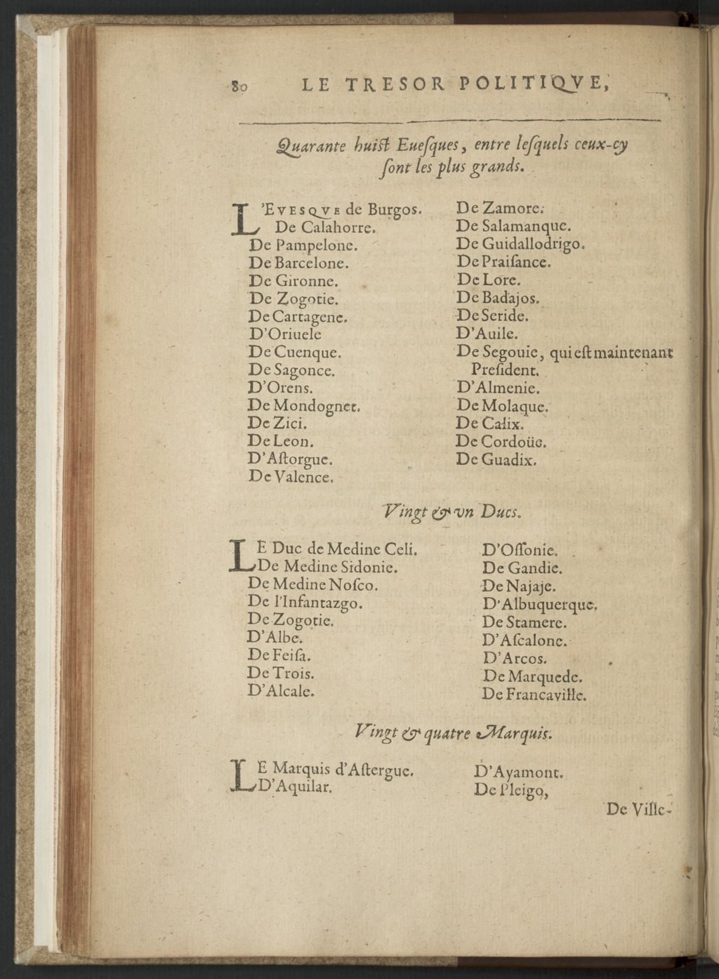 1608 - Nicolas Du Fossé - Trésor politique - BnF Tolbiac