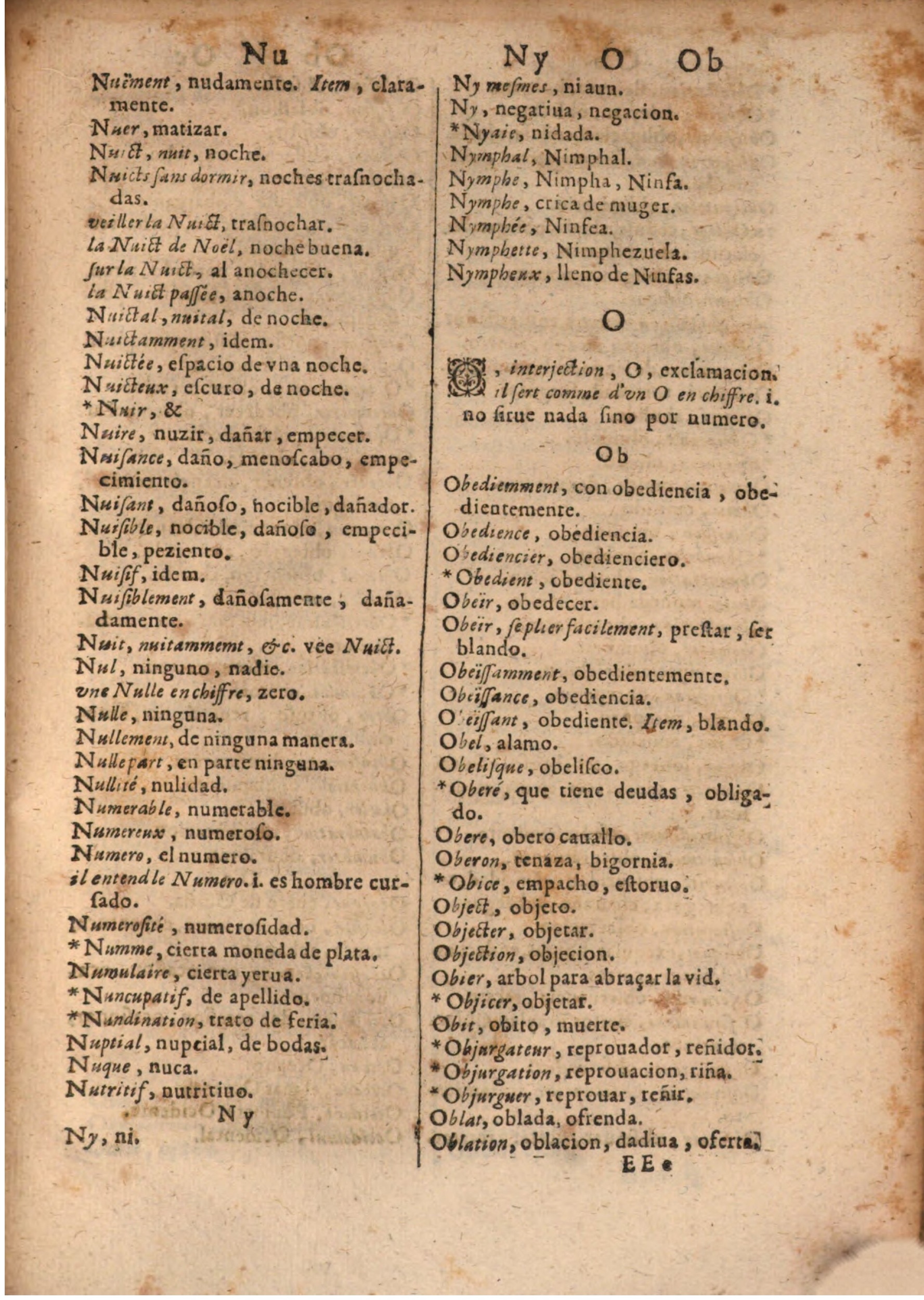 1645 - A. de Sommaville et A. Courbé - Trésor des deux langues espagnole et française (Seconde partie) - BSB Munich