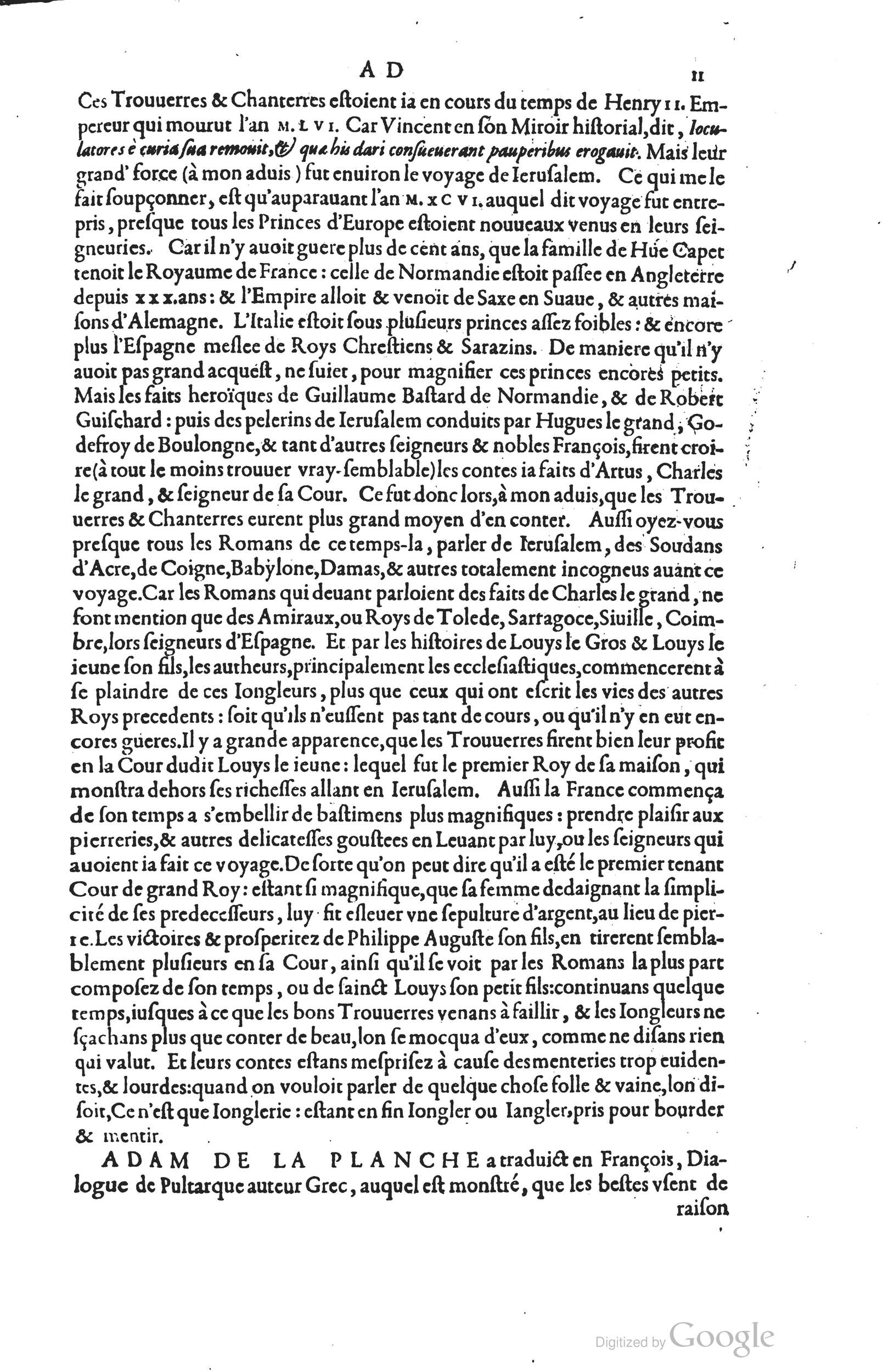 1585 - Barthélemy Honorat - Bibliothèques françaises - BSB Munich