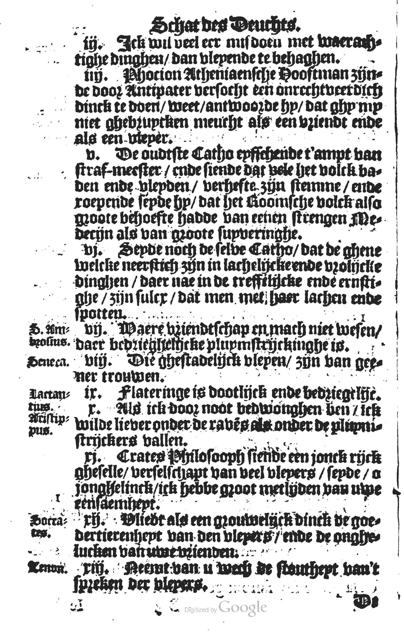 1594 - Cornelis Claesz - Trésor de vertu - BU Leiden