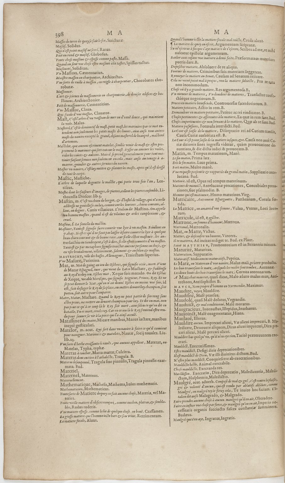 1606 - David Douceur - Trésor de la langue française - BnF 1606 - David Douceur - Trésor de la langue française - BnF