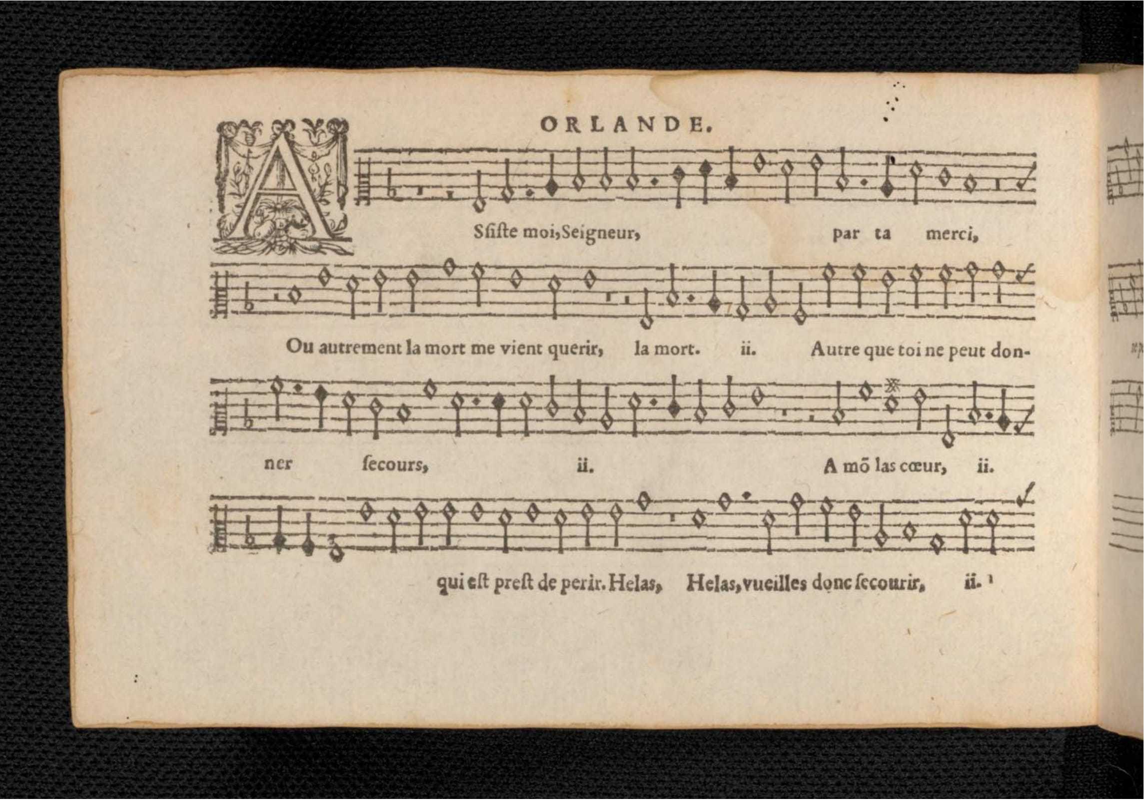 1576 - [Pierre de Saint-André] - Trésor de musique d’Orlande de Lassus Quinta et Sexta pars - KBR Bruxelles