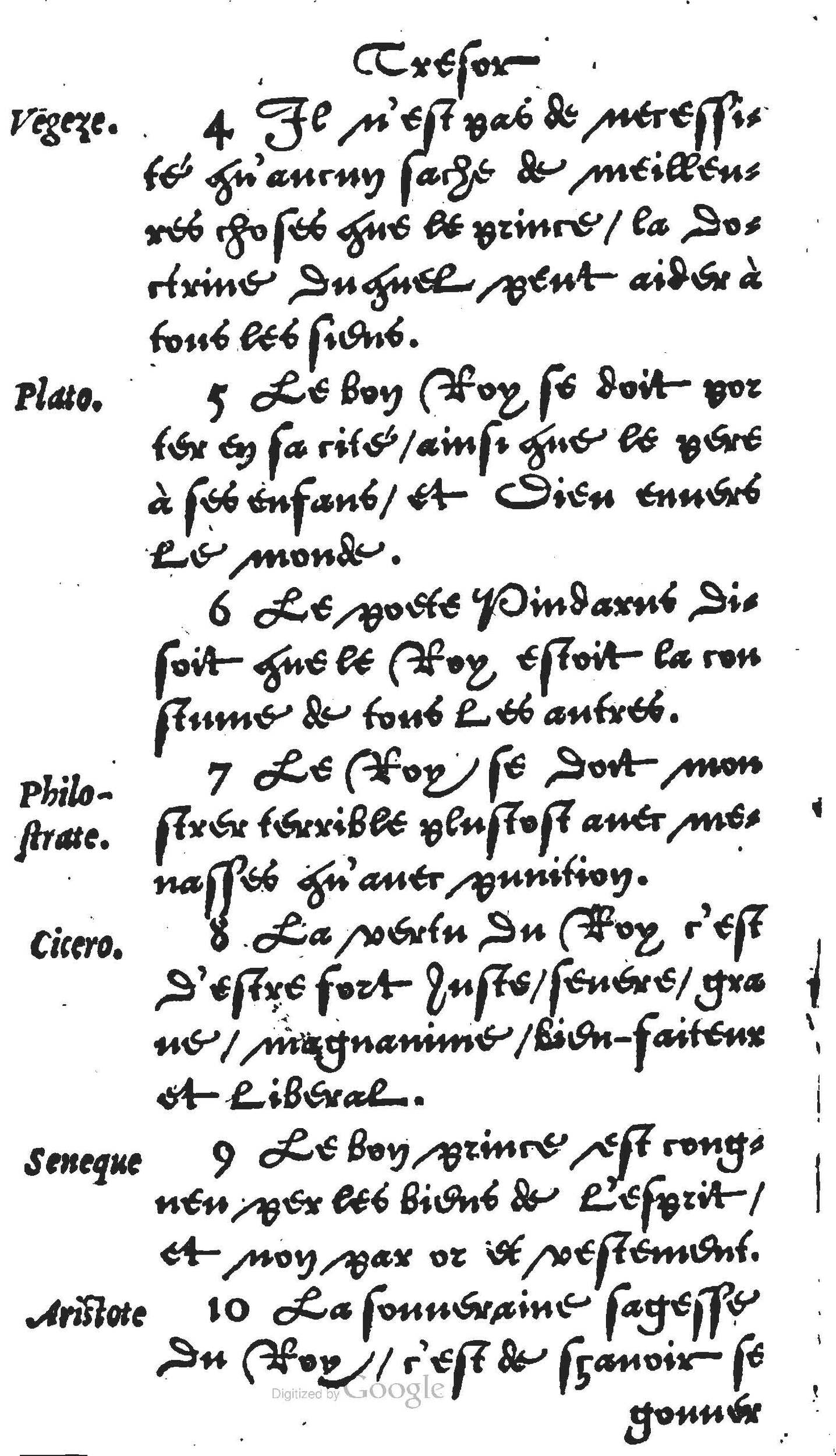 1560 - Jean Bellère - Trésor de vertu - Det Kongelige Bibliotek