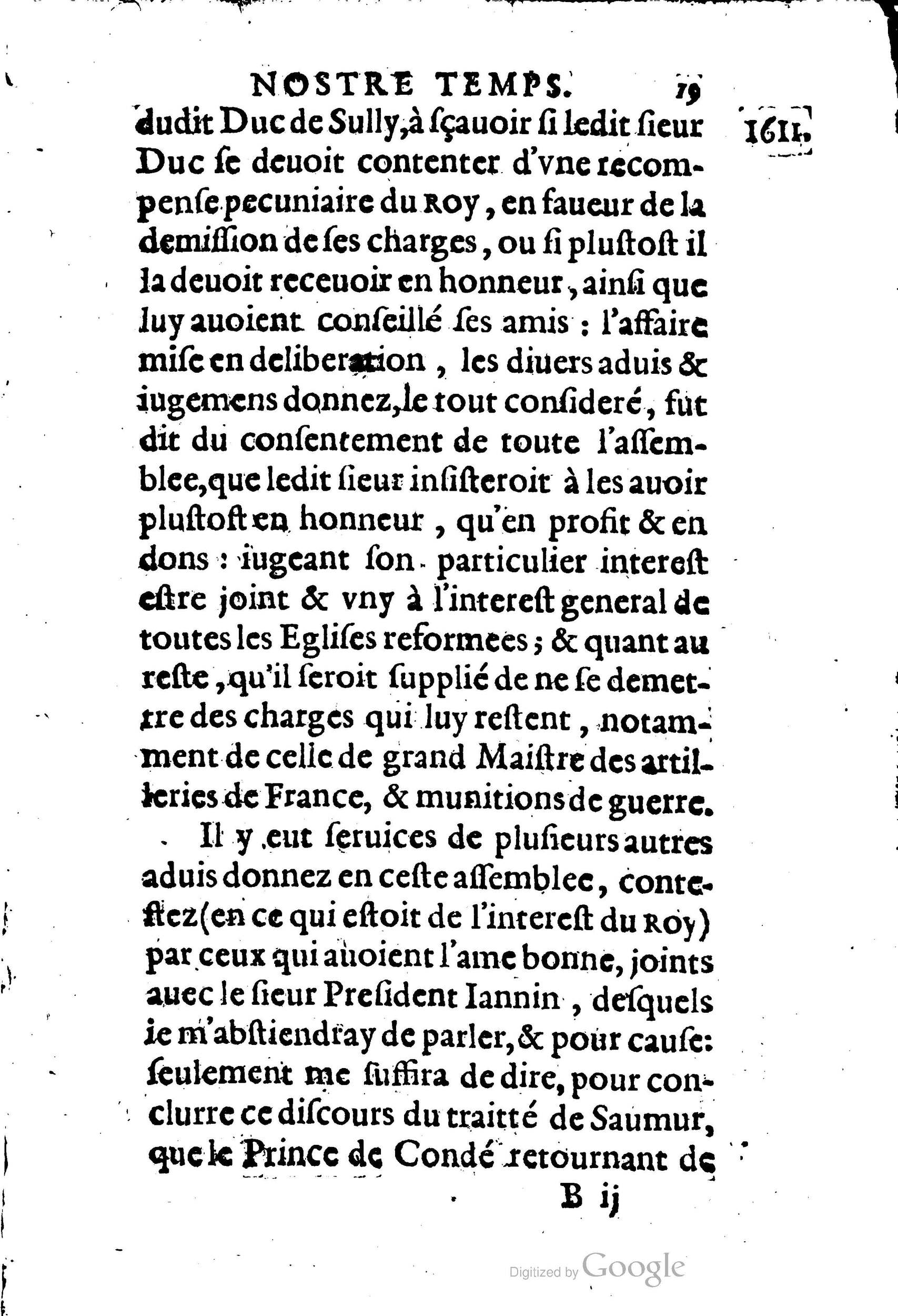 1623 - Joseph Bouillerot - Trésor de l’histoire générale de notre temps - BM Lyon
