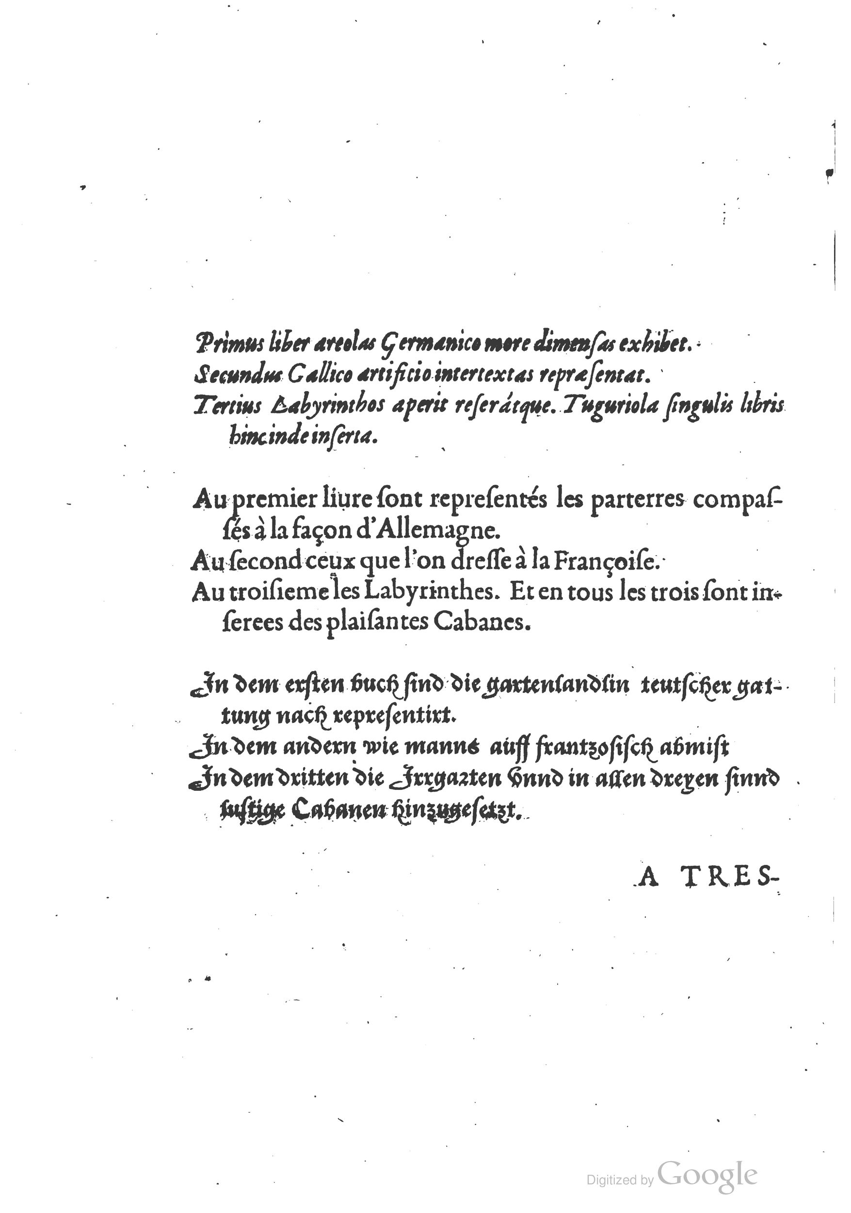 1629 - Étienne Gamonet - Trésor des parterres de l’univers - BM Lyon 1629 - Étienne Gamonet - Trésor des parterres de l’univers - BM Lyon