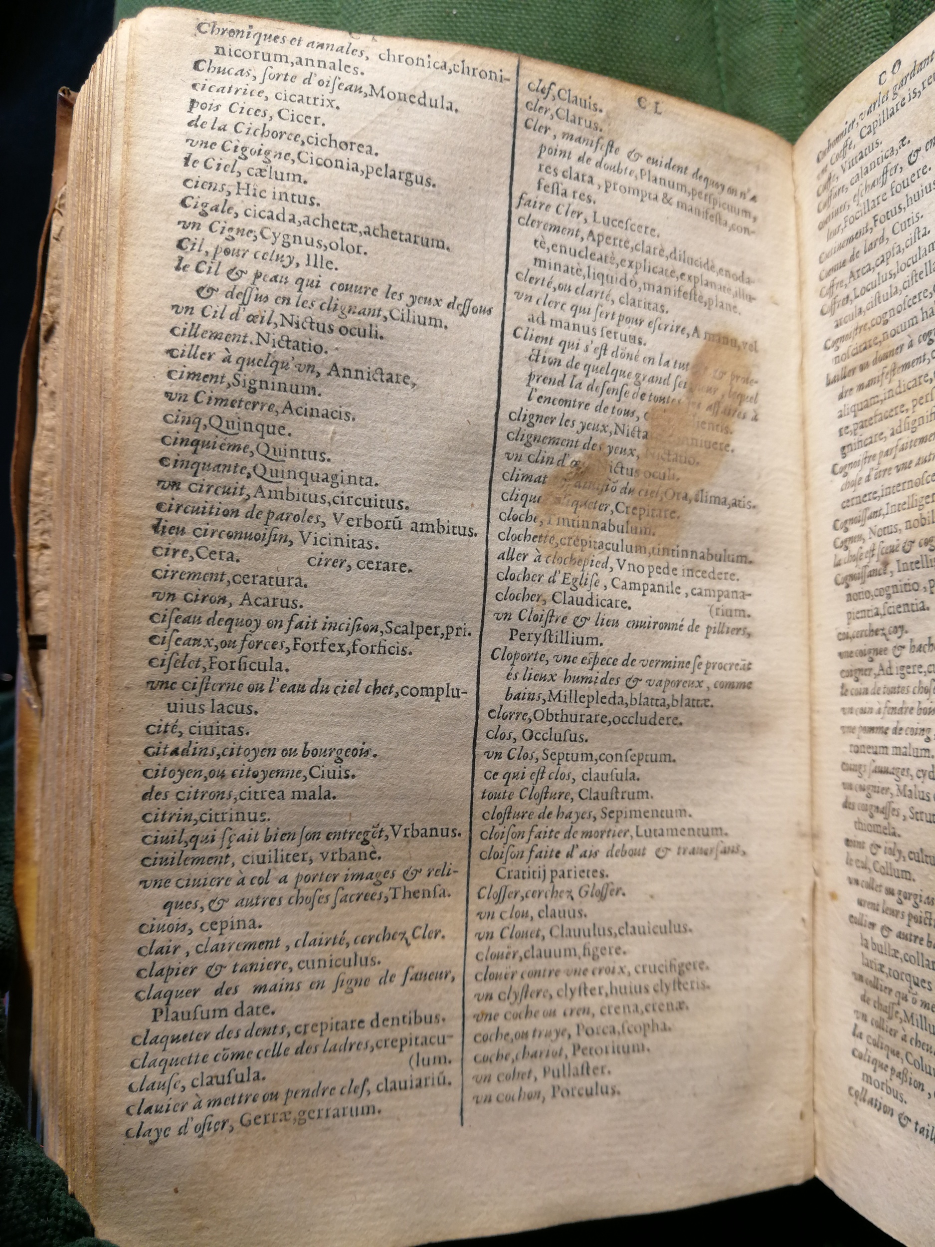1597 - Martin le Mégissier - Trésor des mots et traits français - BnF