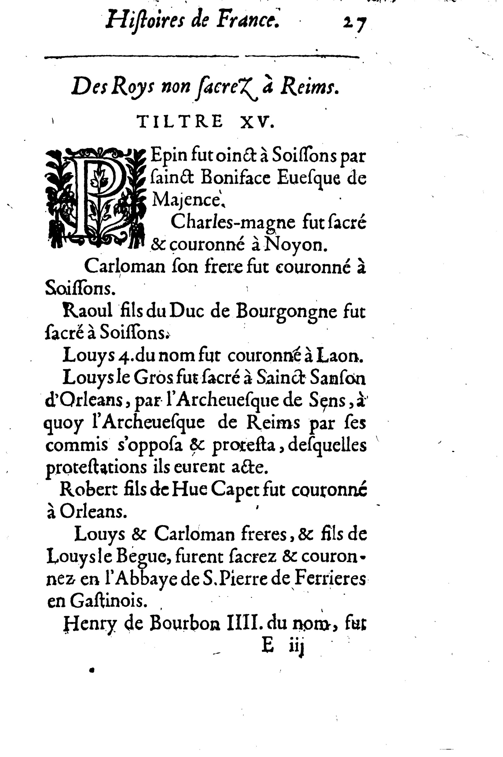 1633 - Jean Corrozet - Trésor des histoires de France - BM Lyon 1633 - Jean Corrozet - Trésor des histoires de France - BM Lyon