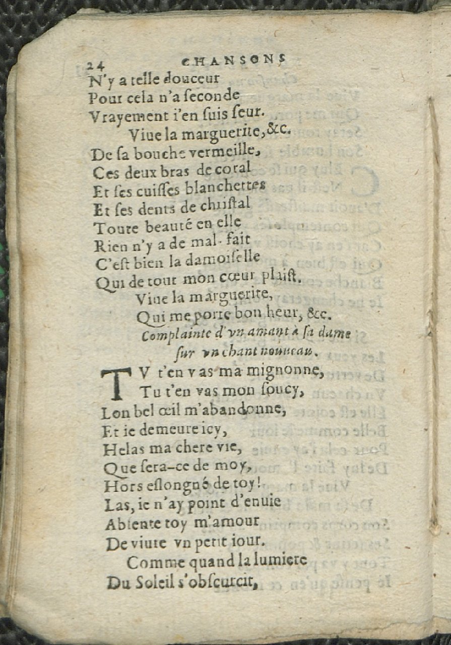 1575 - Pierre Brenouzet - Trésor de tous les recueils de chansons, tant amoureuses, rustiques, que musicales - Det KLG Copenhague