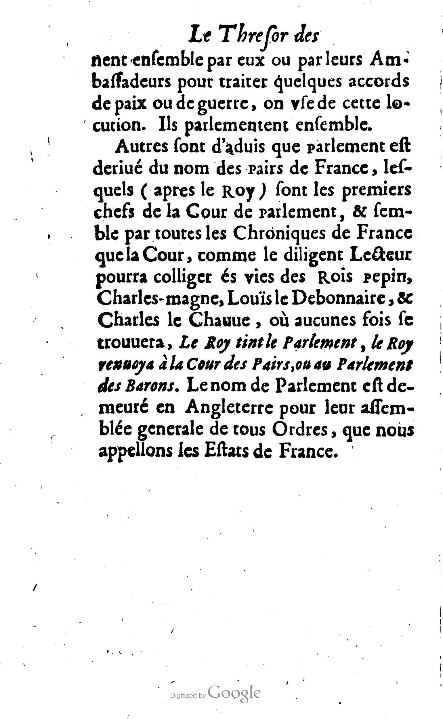 1638 - Jean Corrozet - Trésor des histoires de France - BM Lyon