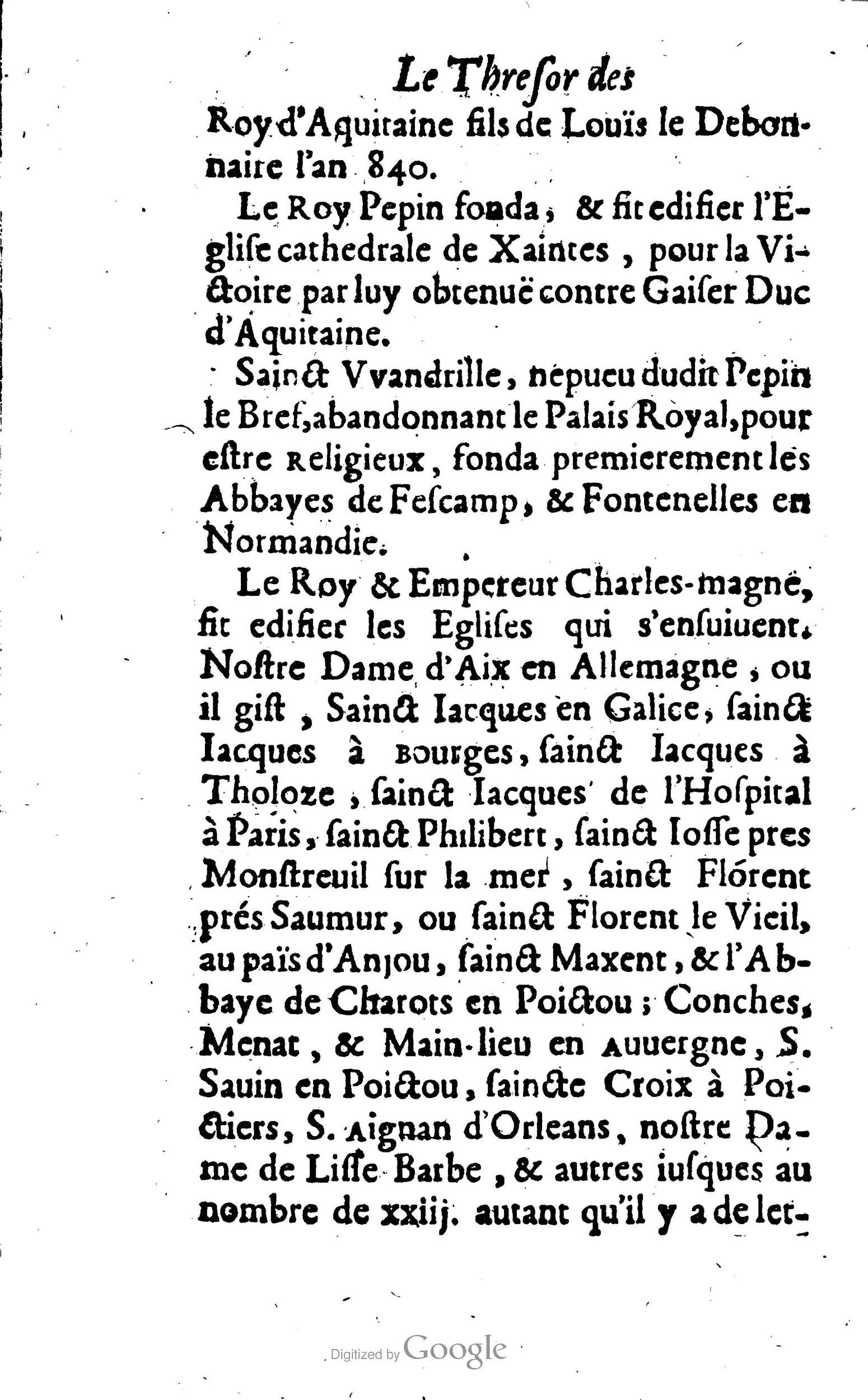 1638 - Jean Corrozet - Trésor des histoires de France - BM Lyon