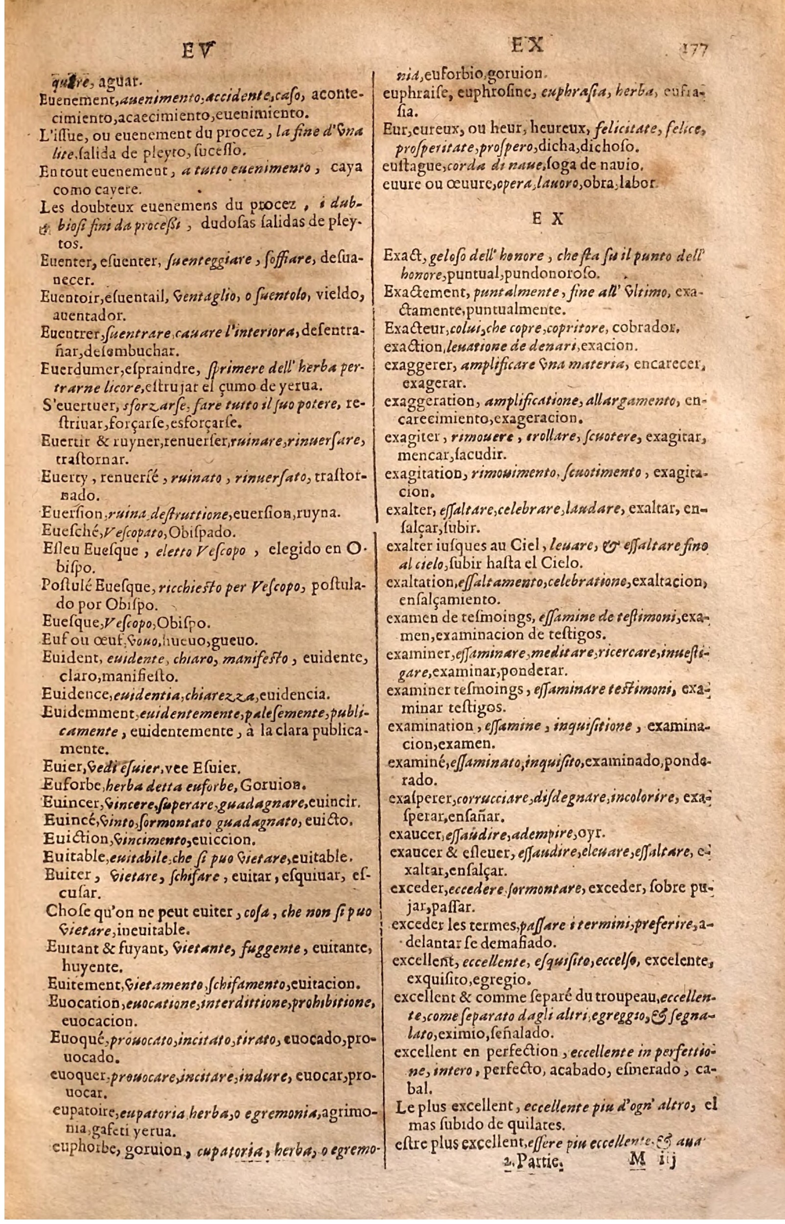 1627 - Jacques Crespin - Trésor des trois langues (Seconde partie) - Regensburg