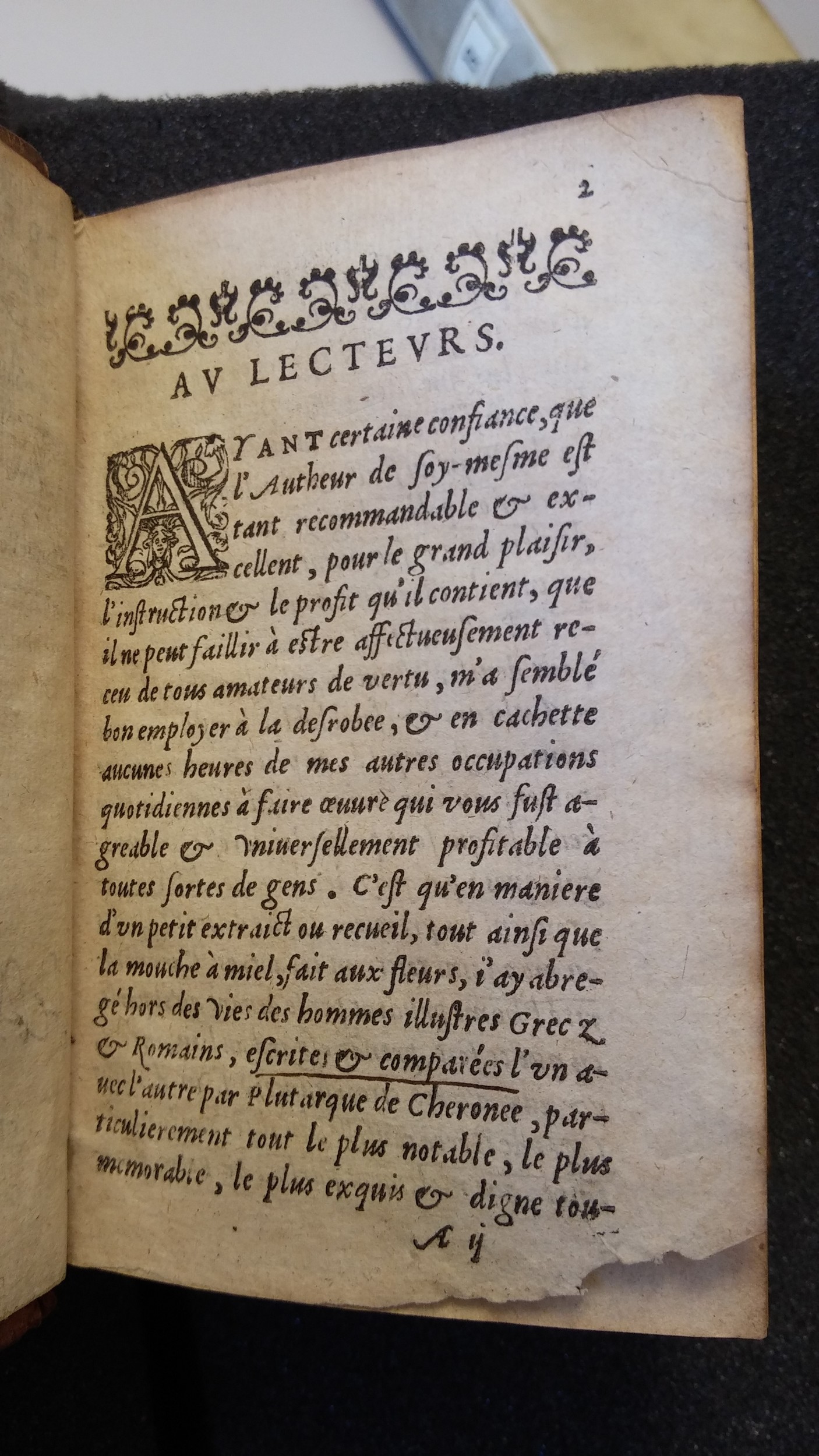 1577 - Claude Micard - Trésor des vies de Plutarque - Saint-Gallen